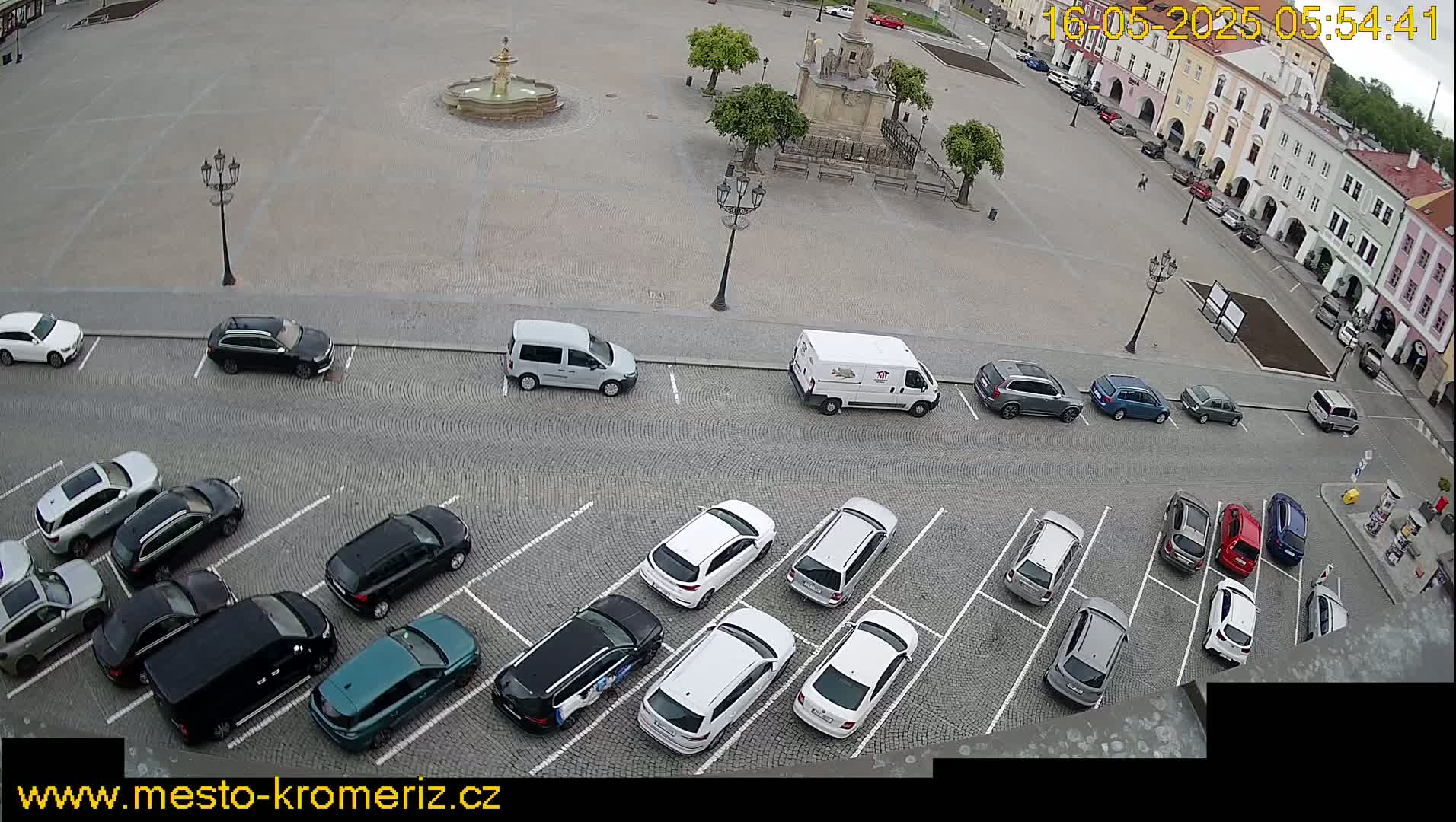 Kroměříž , (Velké náměstí ) Great Square North View Live Cam - Kromeriz, Zlin, Czechia