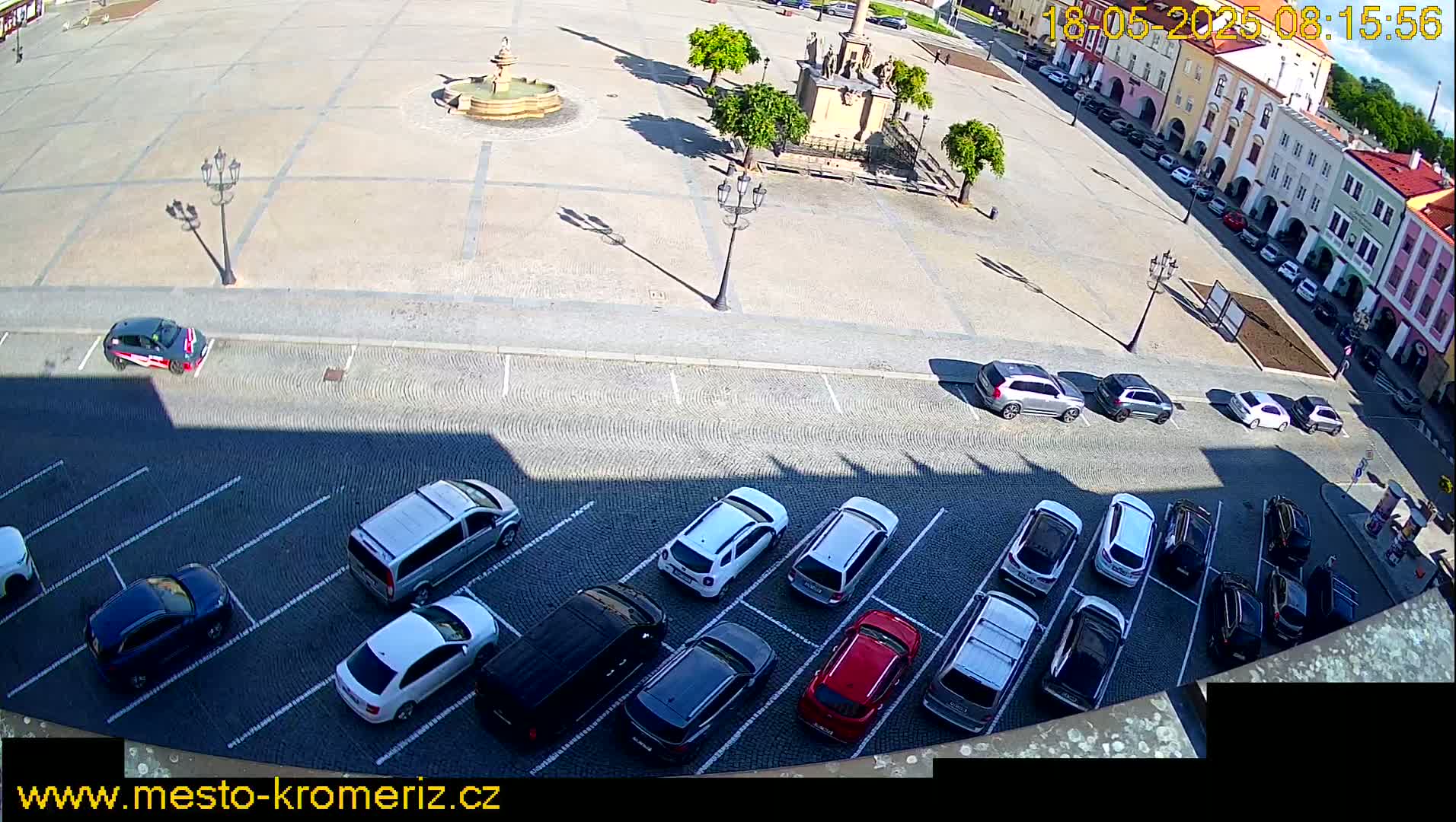 Kroměříž , (Velké náměstí ) Great Square North View Live Cam - Kromeriz, Zlin, Czechia