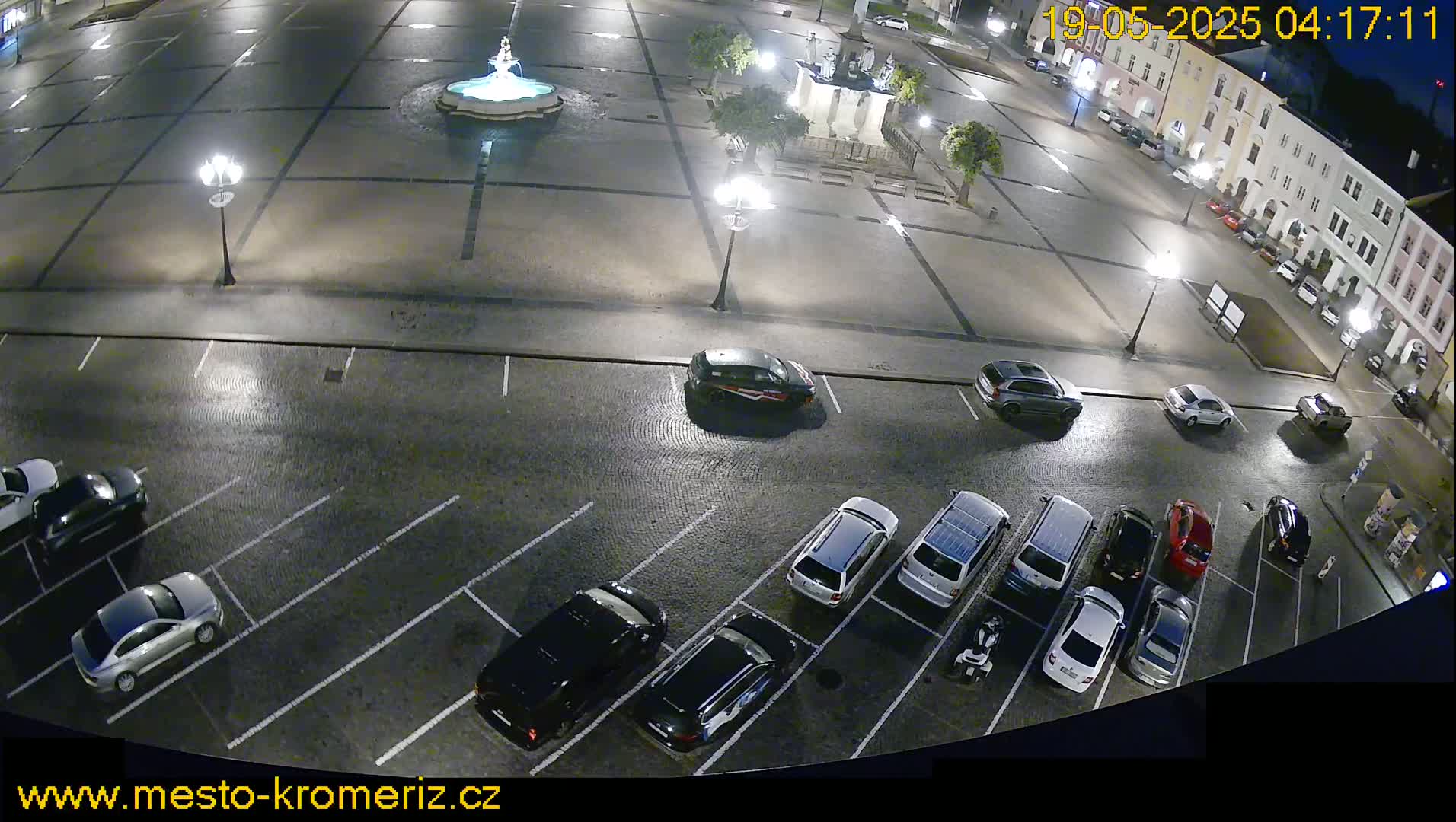 Kroměříž , (Velké náměstí ) Great Square North View Live Cam - Kromeriz, Zlin, Czechia