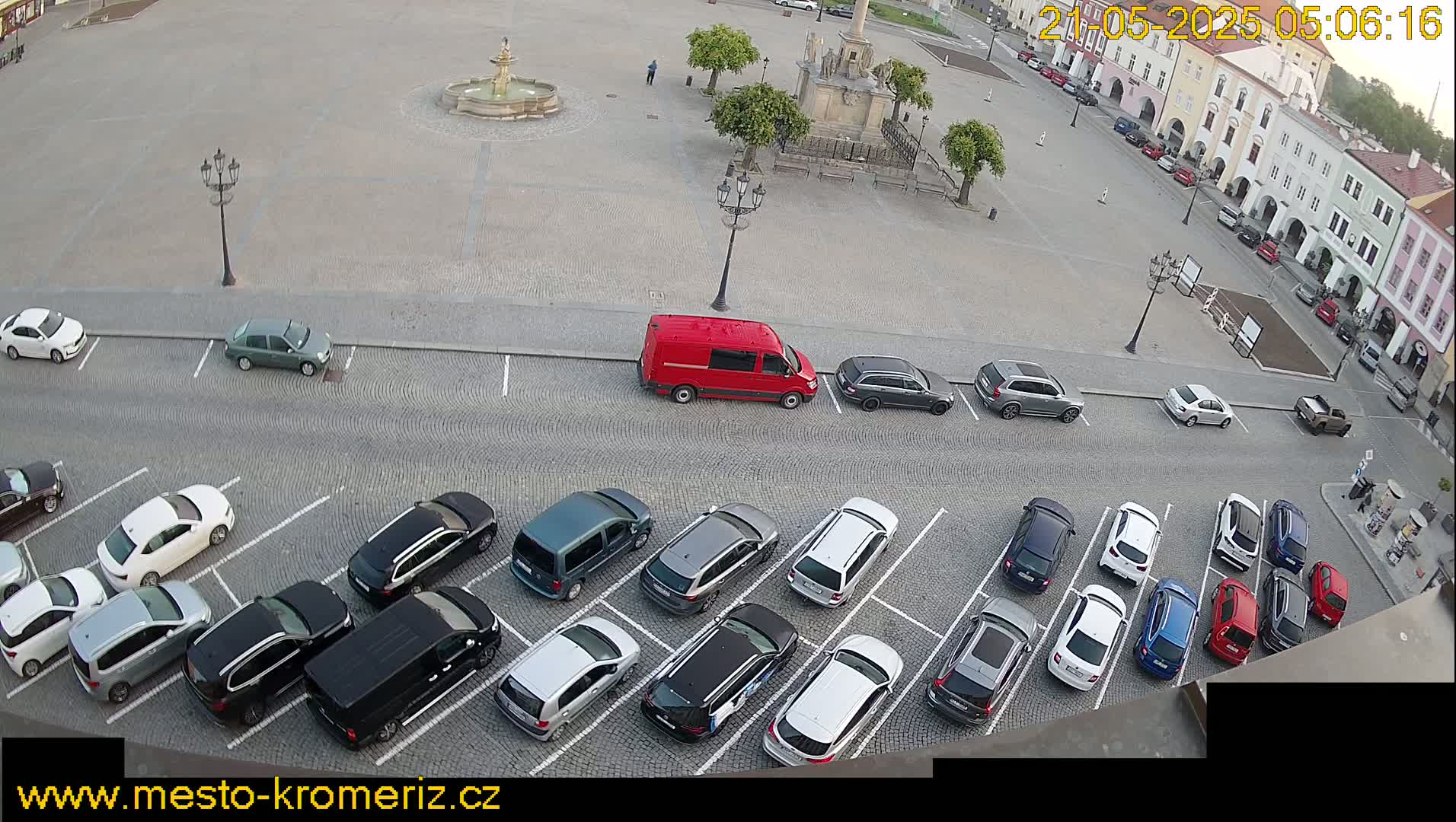 Kroměříž , (Velké náměstí ) Great Square North View Live Cam - Kromeriz, Zlin, Czechia