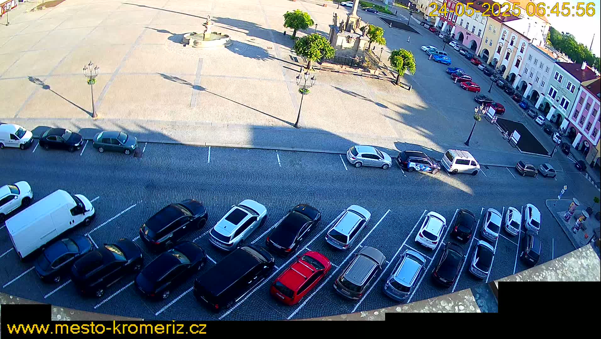 Kroměříž , (Velké náměstí ) Great Square North View Live Cam - Kromeriz, Zlin, Czechia
