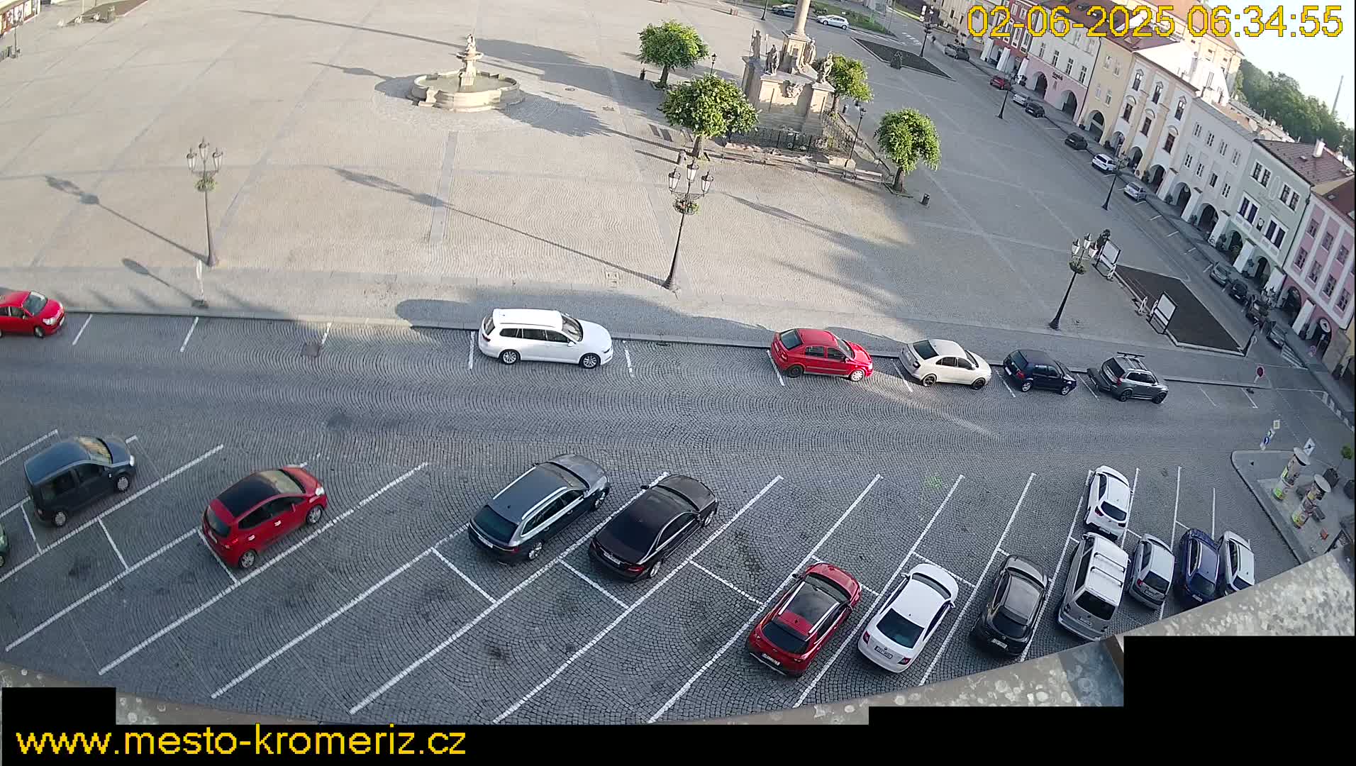 Kroměříž , (Velké náměstí ) Great Square North View Live Cam - Kromeriz, Zlin, Czechia