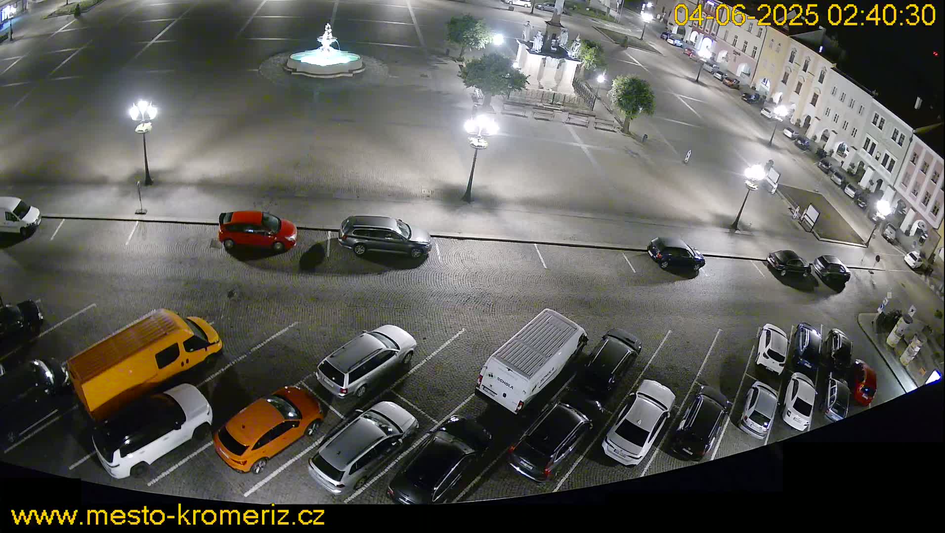Kroměříž , (Velké náměstí ) Great Square North View Live Cam - Kromeriz, Zlin, Czechia