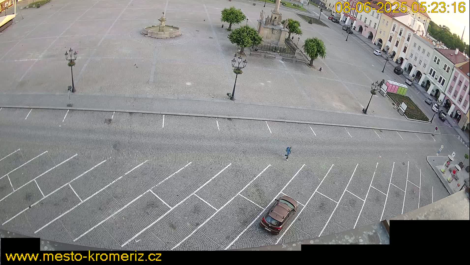 Kroměříž , (Velké náměstí ) Great Square North View Live Cam - Kromeriz, Zlin, Czechia