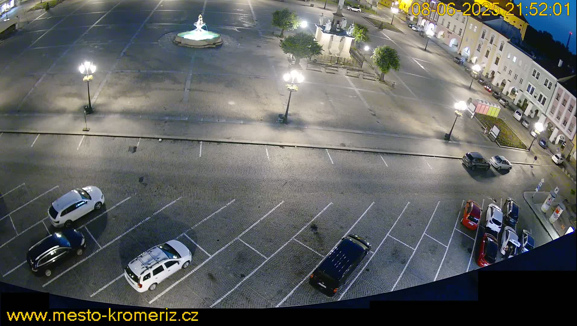 Kroměříž , (Velké náměstí ) Great Square North View Live Cam - Kromeriz, Zlin, Czechia