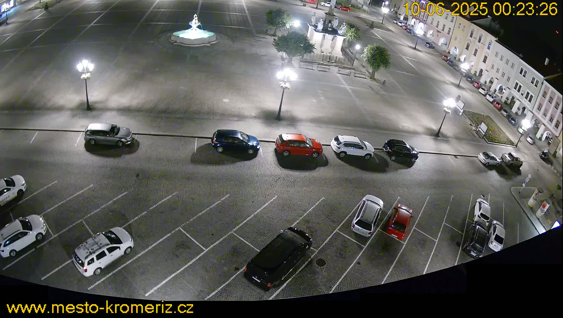Kroměříž , (Velké náměstí ) Great Square North View Live Cam - Kromeriz, Zlin, Czechia