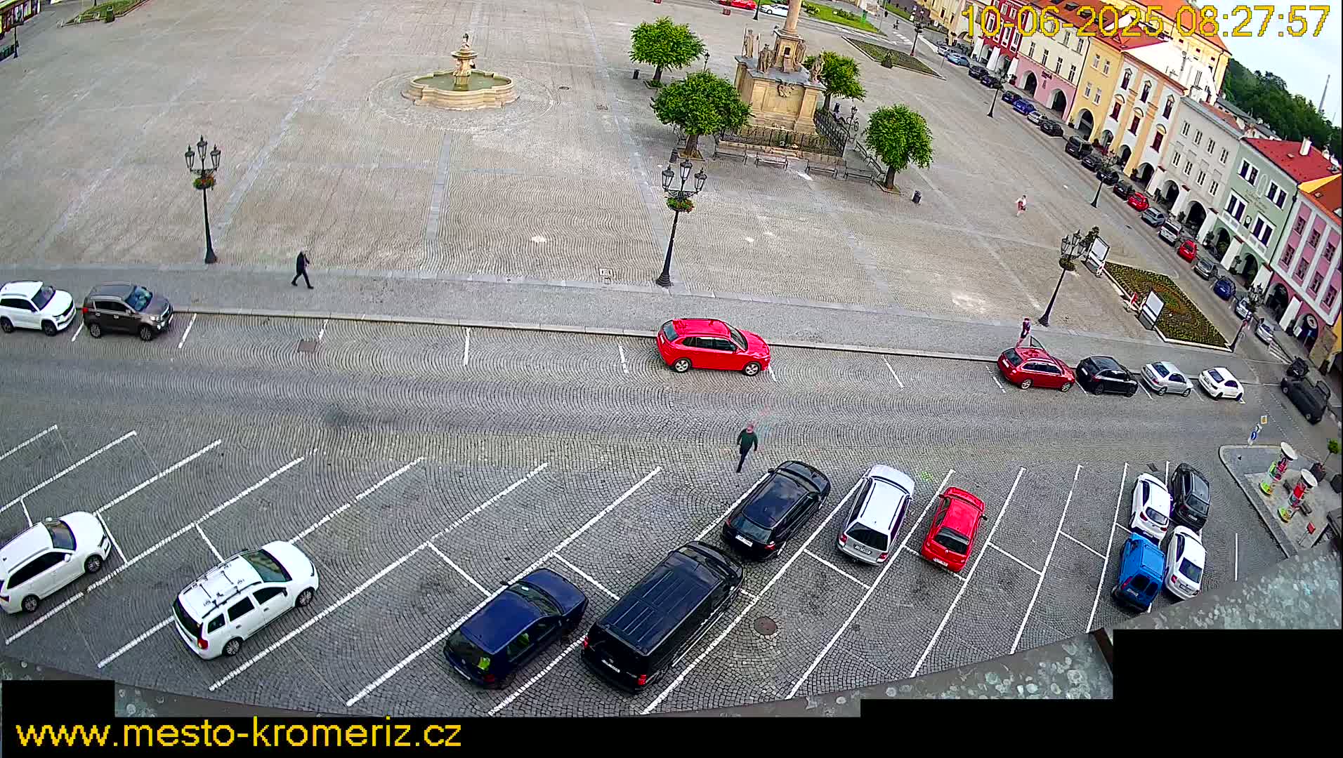 Kroměříž , (Velké náměstí ) Great Square North View Live Cam - Kromeriz, Zlin, Czechia