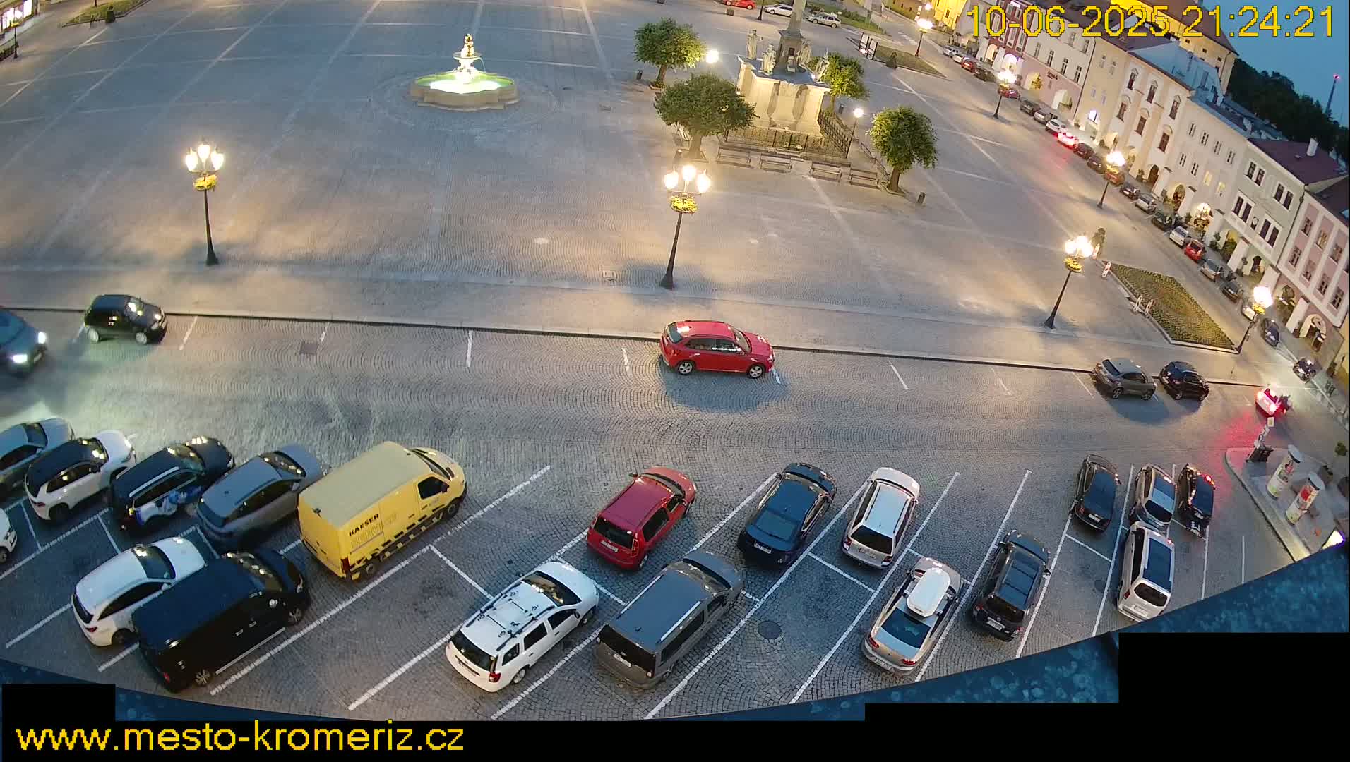 Kroměříž , (Velké náměstí ) Great Square North View Live Cam - Kromeriz, Zlin, Czechia