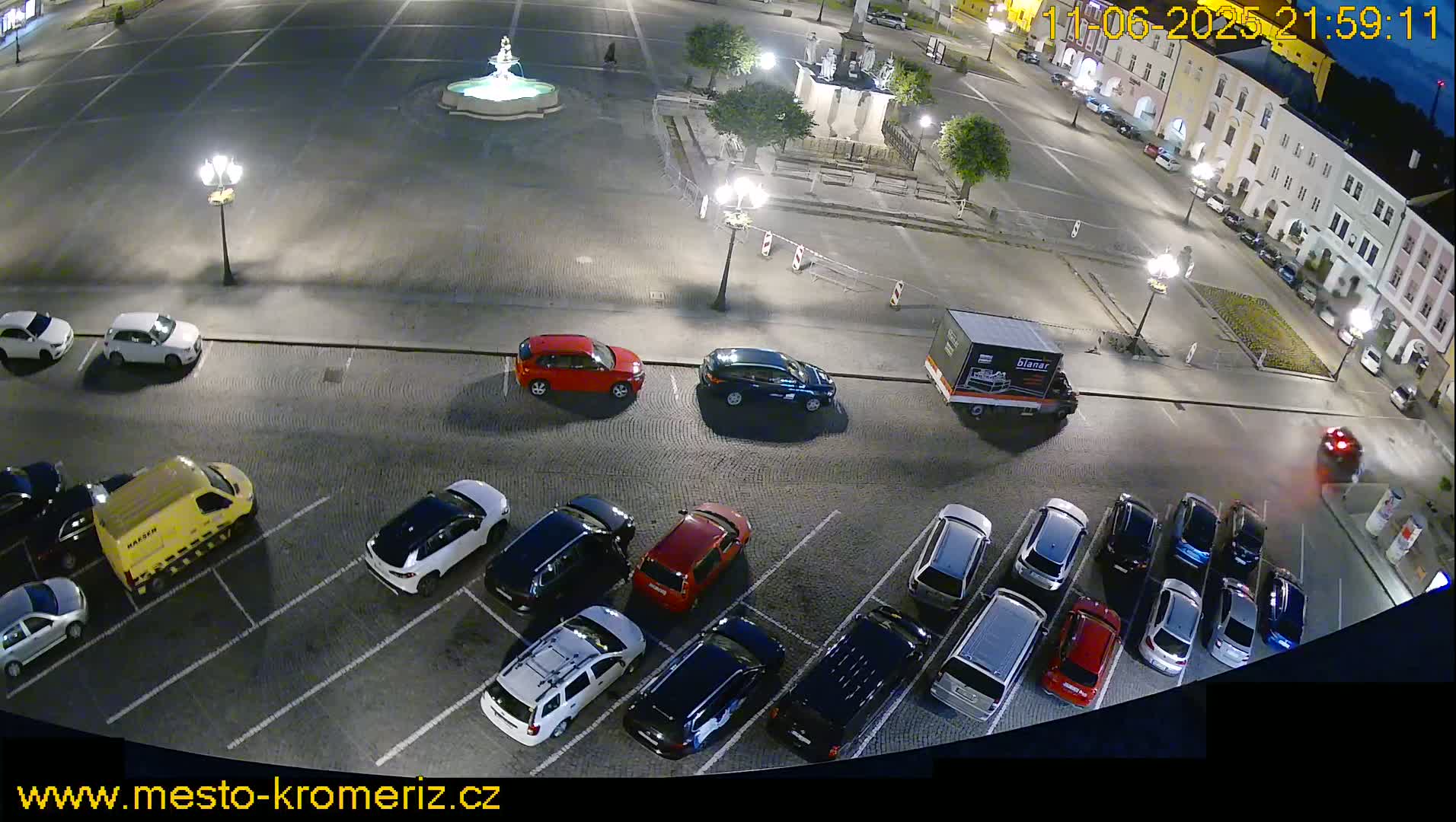 Kroměříž , (Velké náměstí ) Great Square North View Live Cam - Kromeriz, Zlin, Czechia
