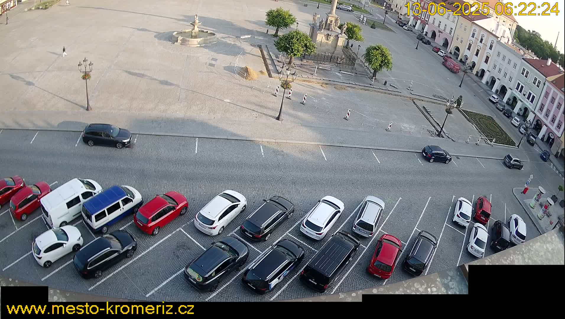 Kroměříž , (Velké náměstí ) Great Square North View Live Cam - Kromeriz, Zlin, Czechia