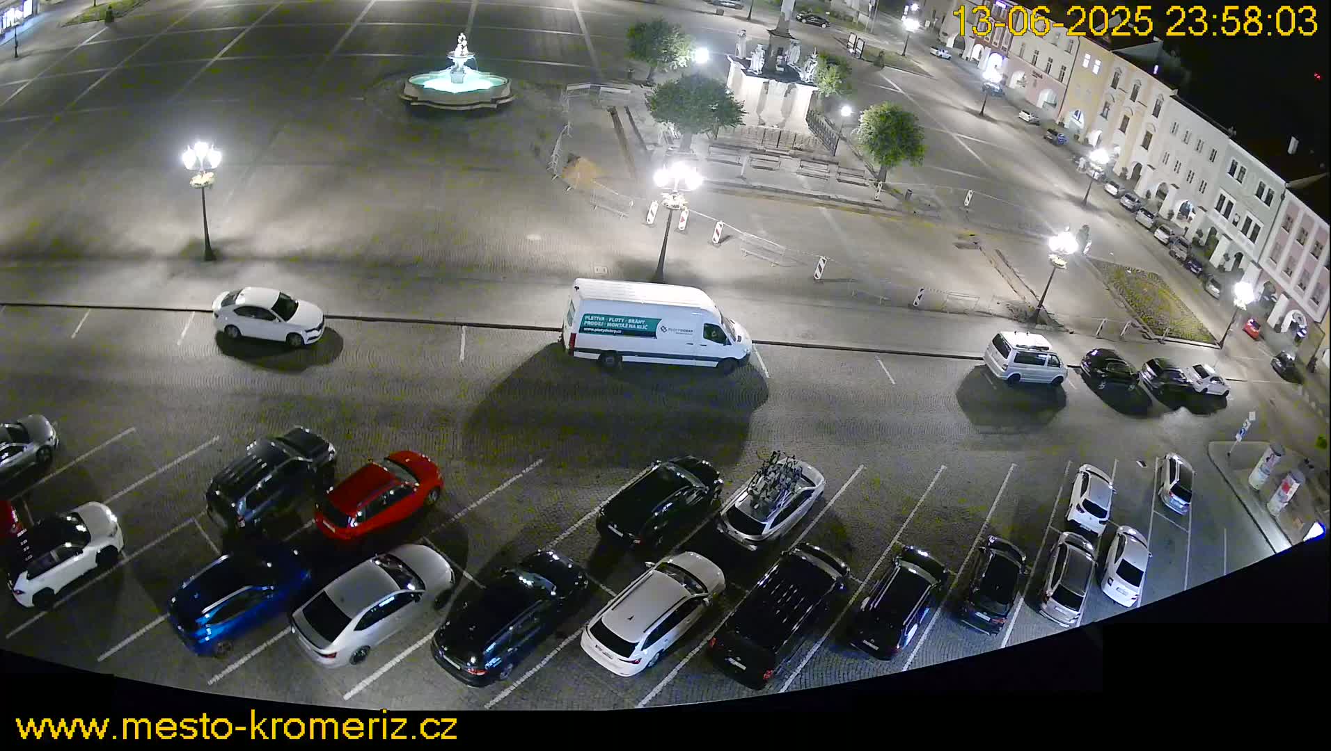 Kroměříž , (Velké náměstí ) Great Square North View Live Cam - Kromeriz, Zlin, Czechia
