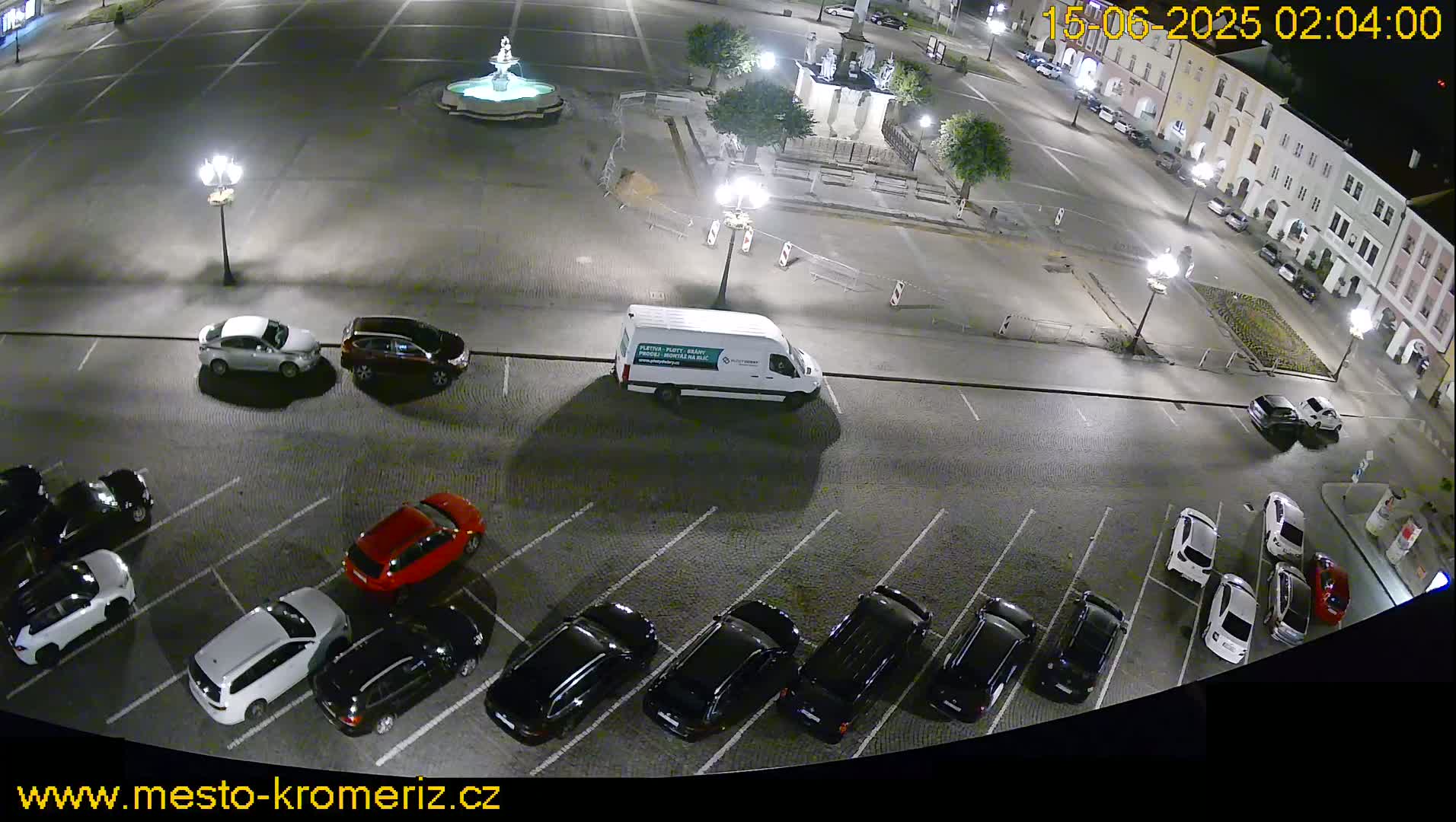 Kroměříž , (Velké náměstí ) Great Square North View Live Cam - Kromeriz, Zlin, Czechia