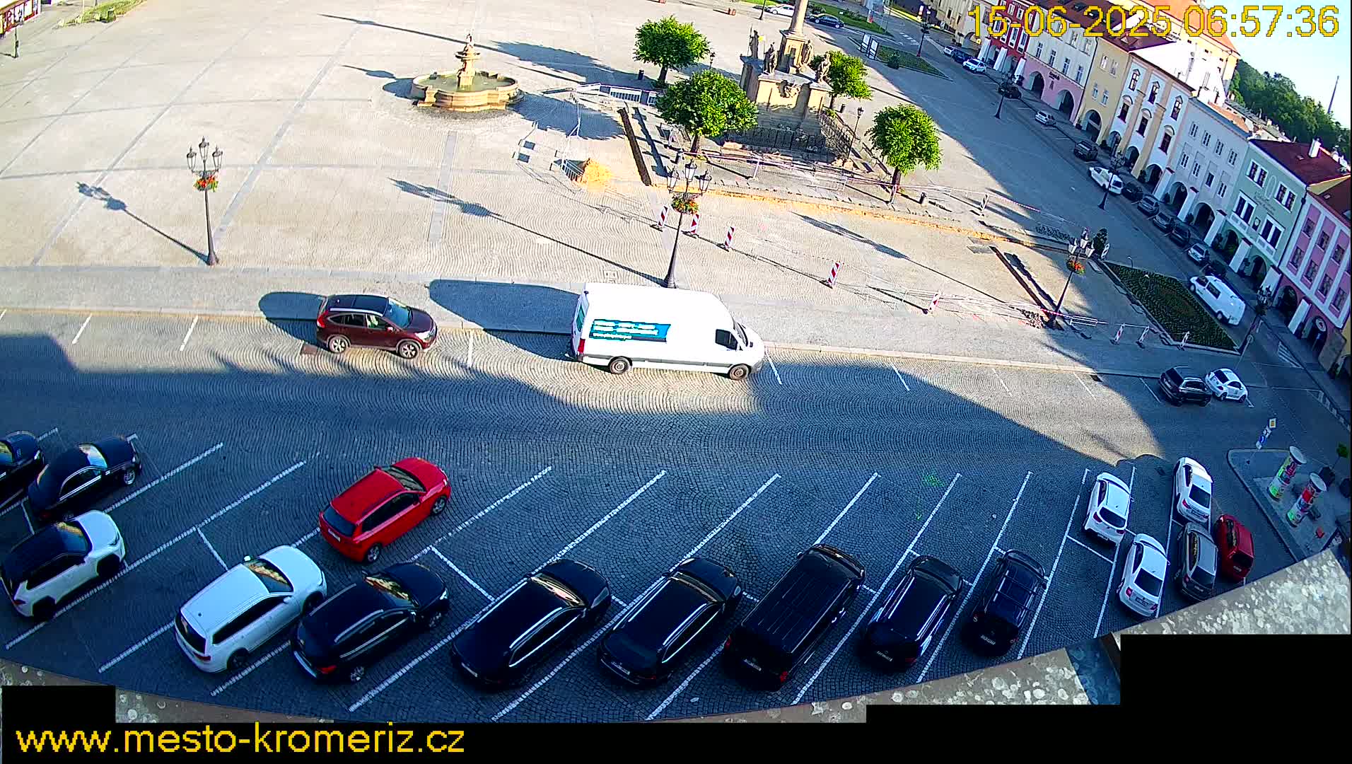 Kroměříž , (Velké náměstí ) Great Square North View Live Cam - Kromeriz, Zlin, Czechia