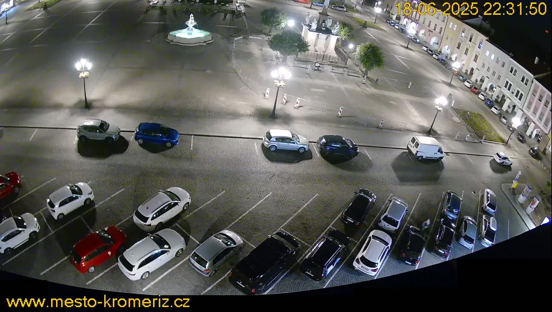 Kroměříž , (Velké náměstí ) Great Square North View Live Cam - Kromeriz, Zlin, Czechia