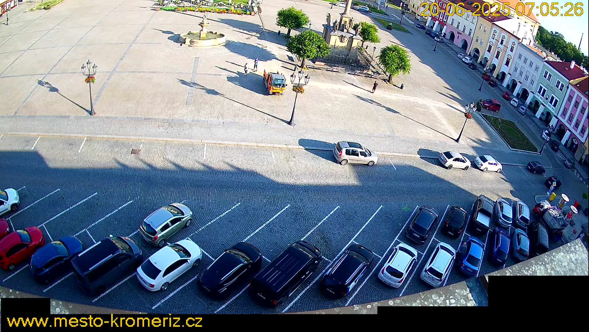 Kroměříž , (Velké náměstí ) Great Square North View Live Cam - Kromeriz, Zlin, Czechia
