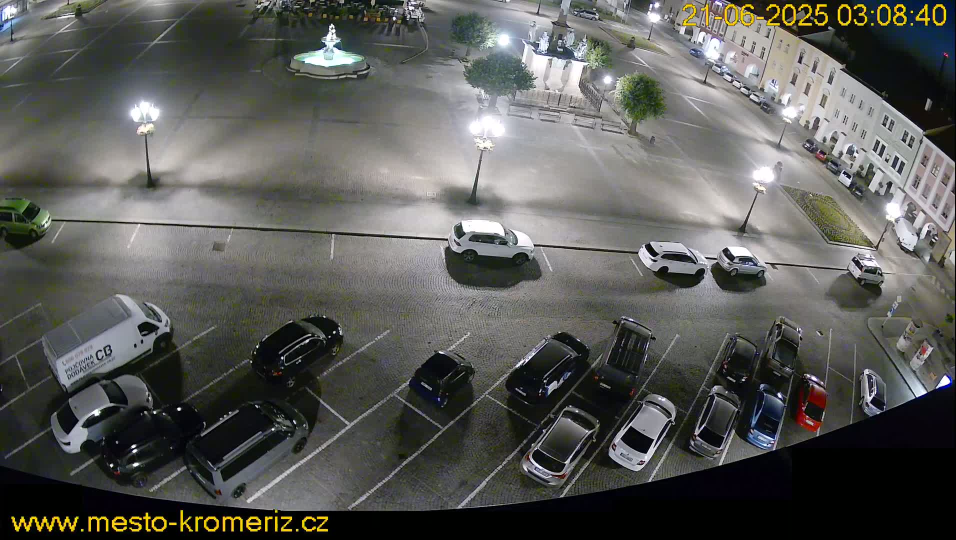 Kroměříž , (Velké náměstí ) Great Square North View Live Cam - Kromeriz, Zlin, Czechia