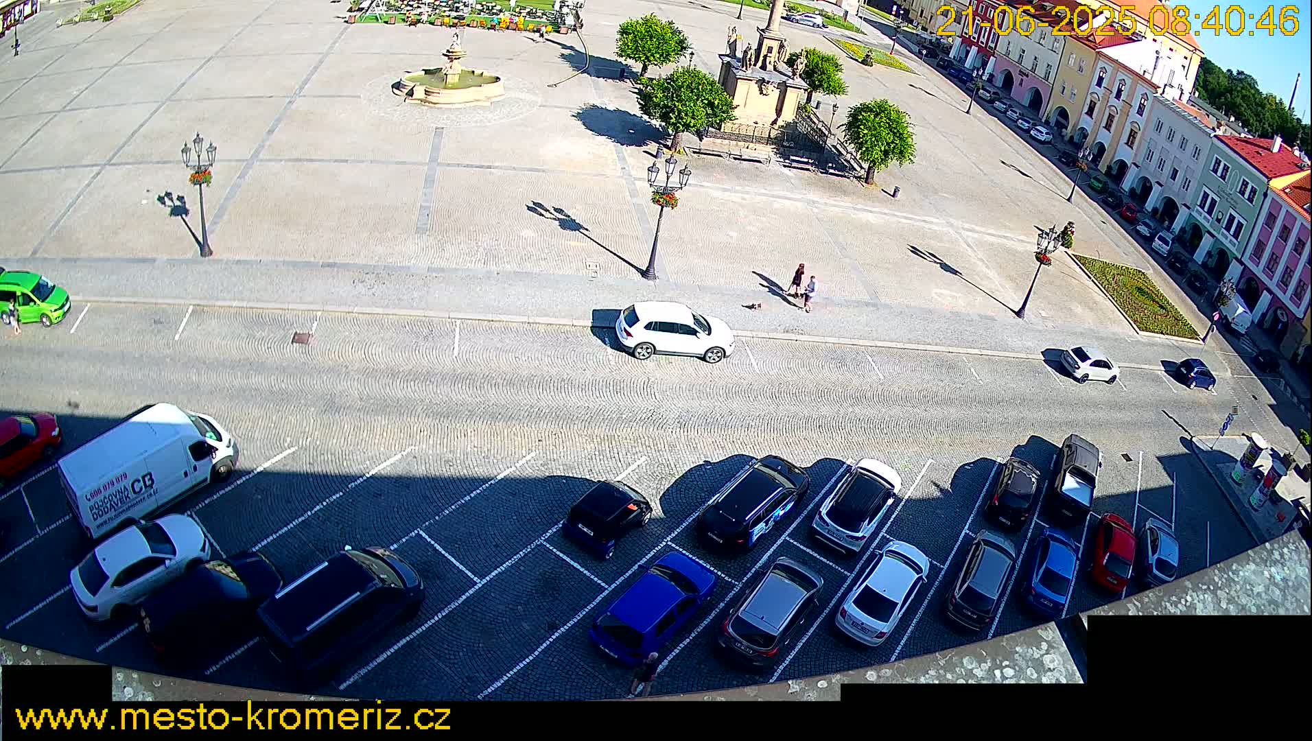 Kroměříž , (Velké náměstí ) Great Square North View Live Cam - Kromeriz, Zlin, Czechia
