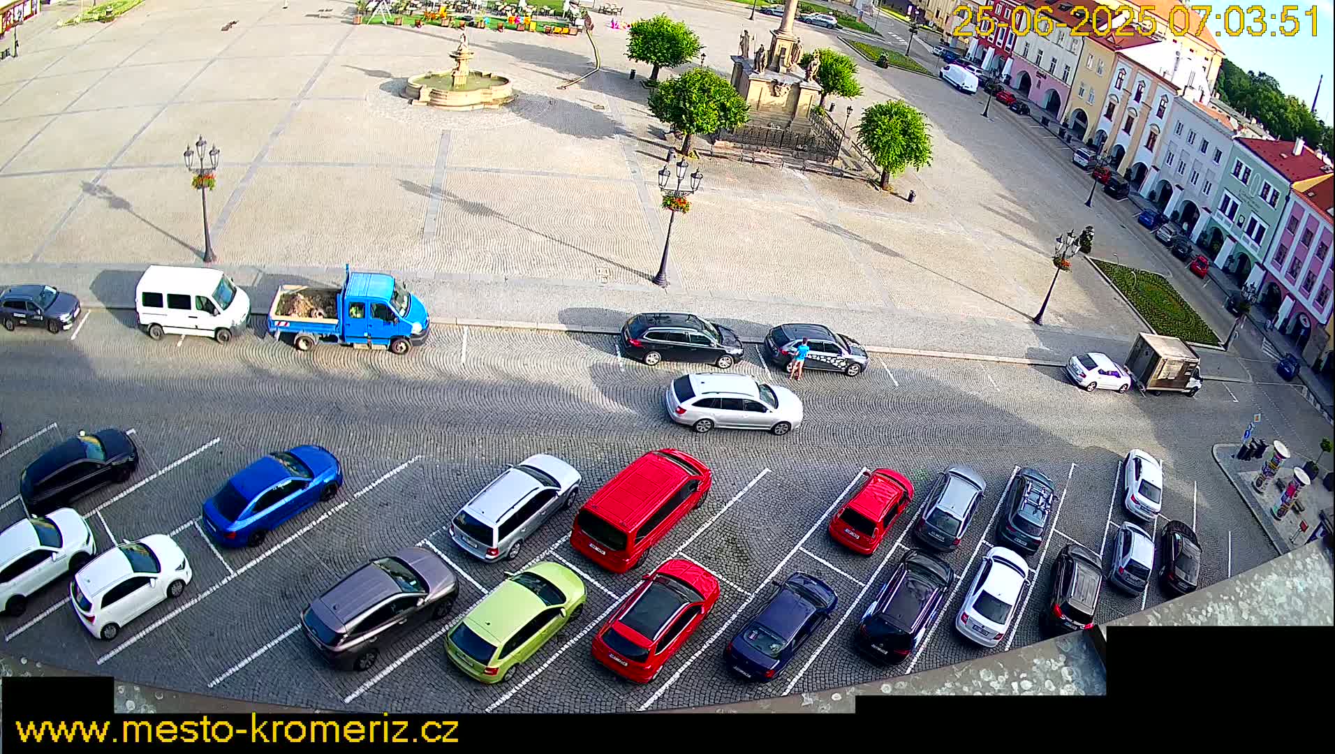 Kroměříž , (Velké náměstí ) Great Square North View Live Cam - Kromeriz, Zlin, Czechia