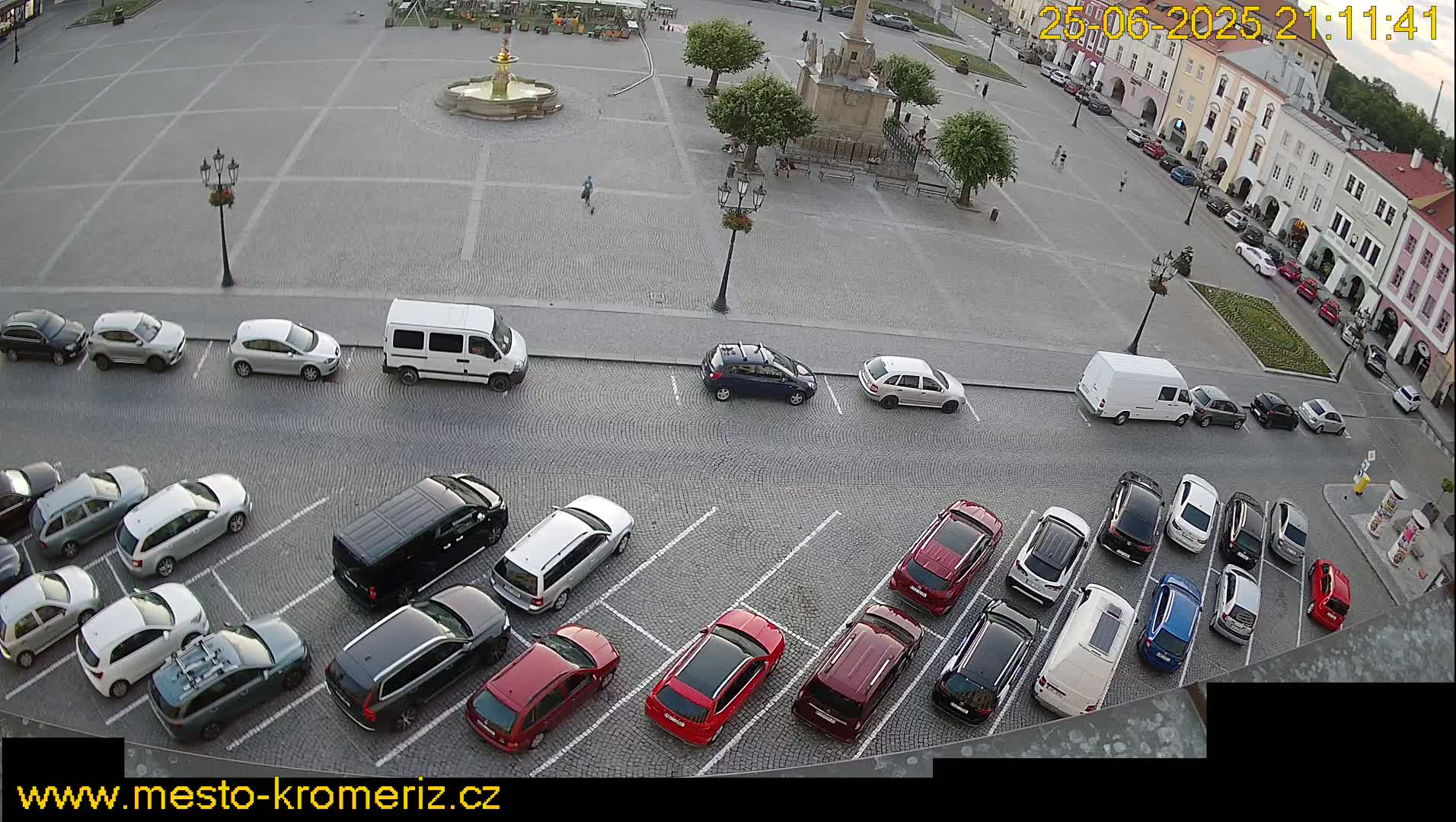 Kroměříž , (Velké náměstí ) Great Square North View Live Cam - Kromeriz, Zlin, Czechia