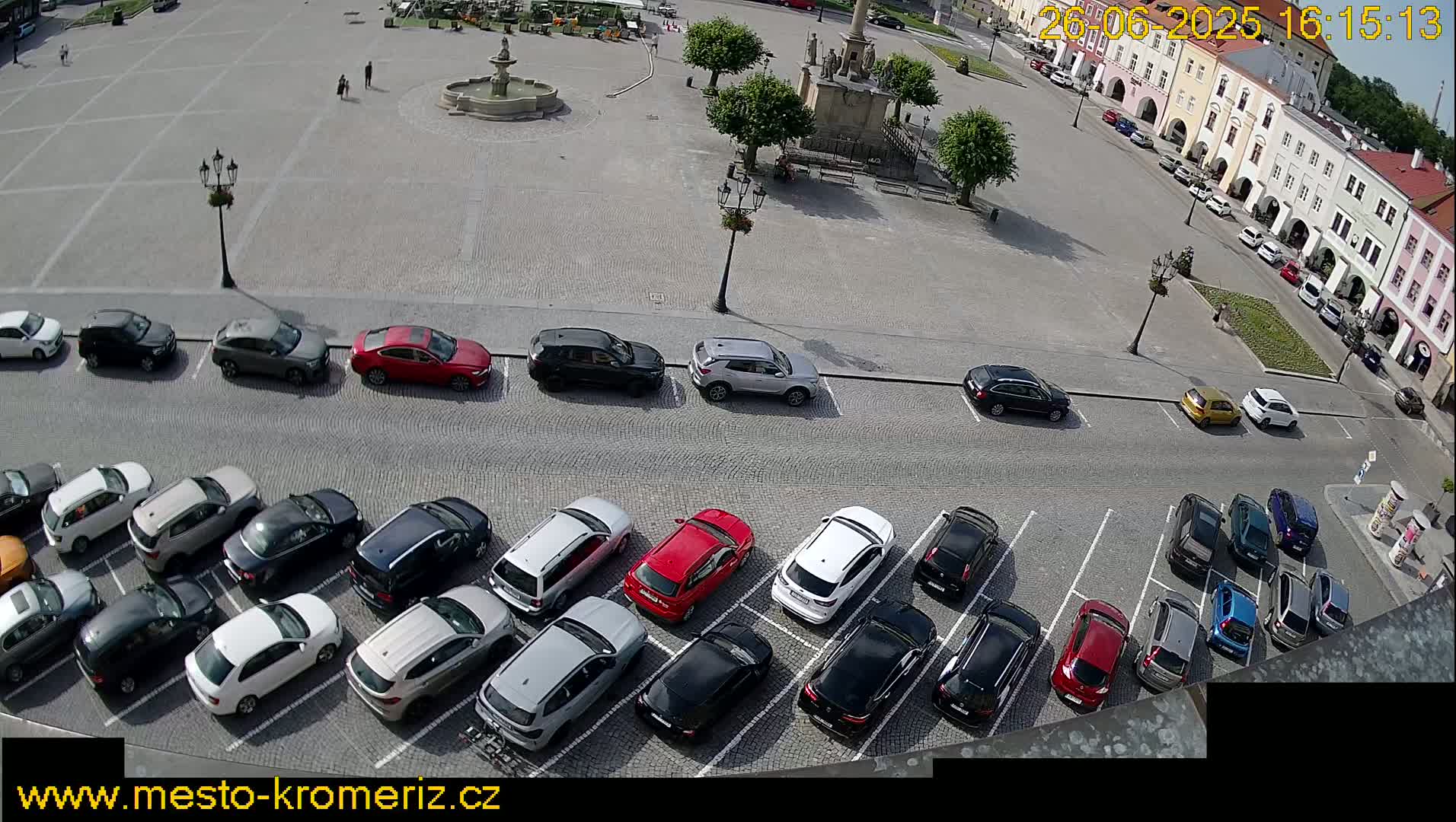 Kroměříž , (Velké náměstí ) Great Square North View Live Cam - Kromeriz, Zlin, Czechia