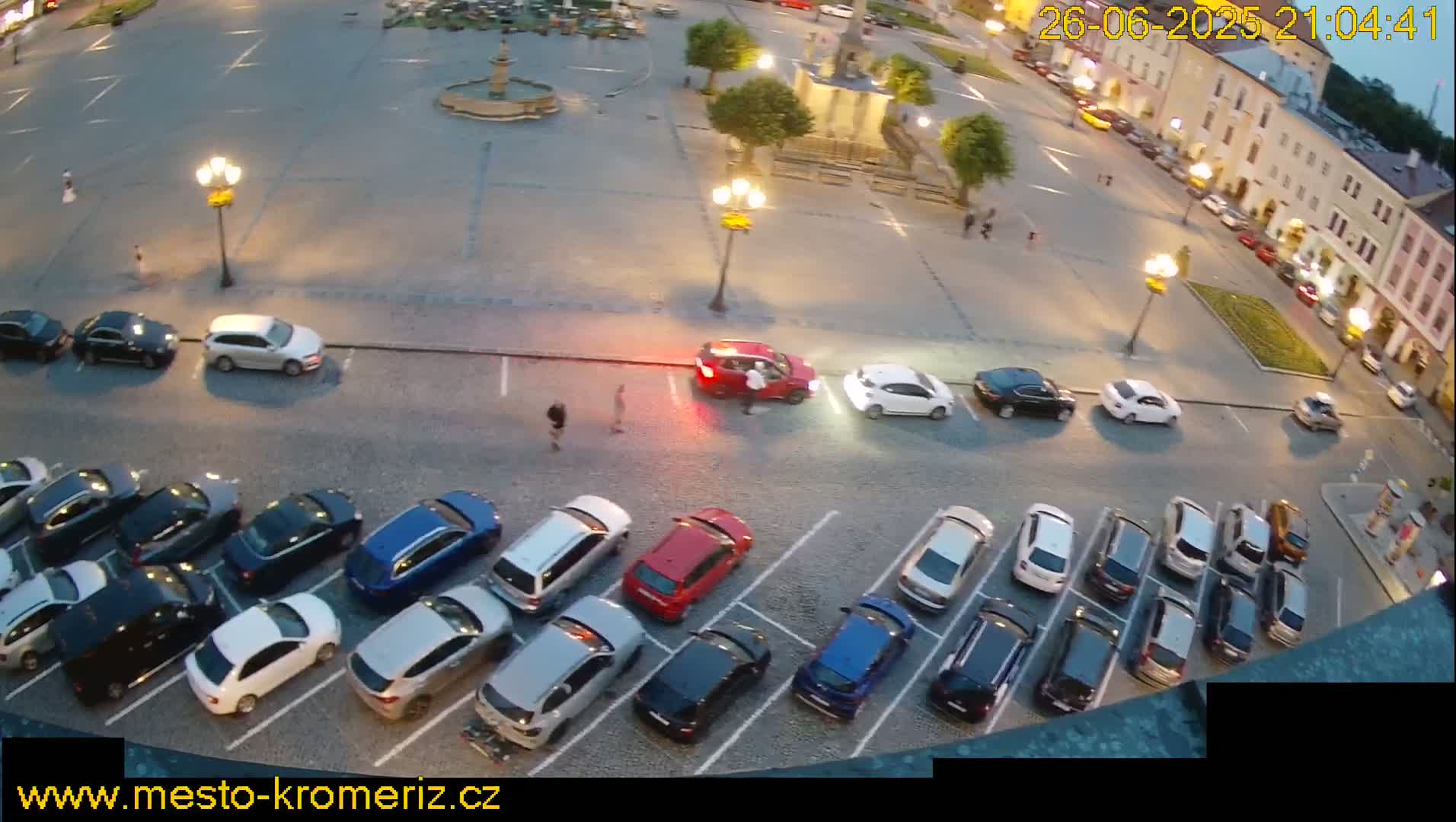 Kroměříž , (Velké náměstí ) Great Square North View Live Cam - Kromeriz, Zlin, Czechia