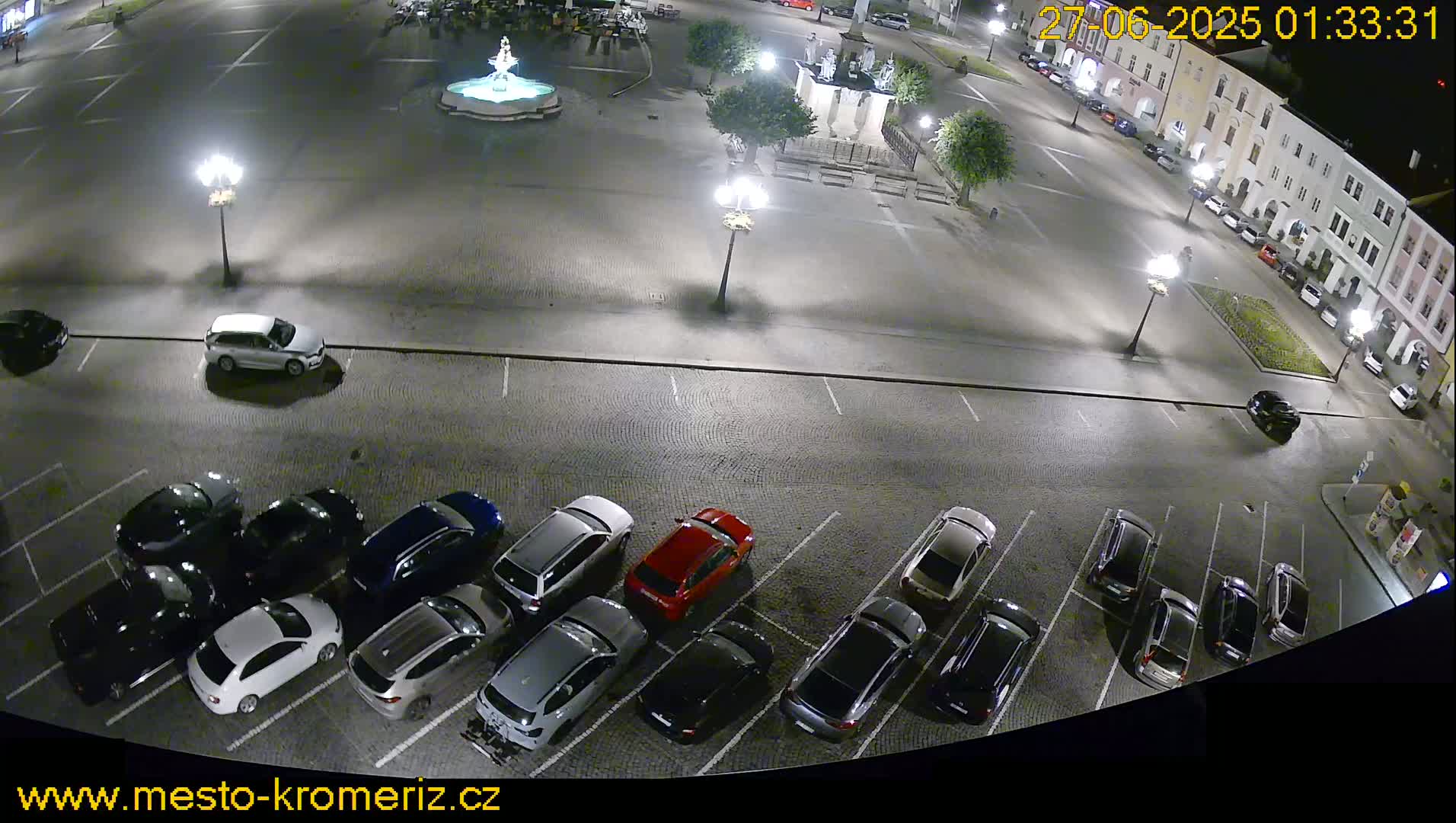 Kroměříž , (Velké náměstí ) Great Square North View Live Cam - Kromeriz, Zlin, Czechia