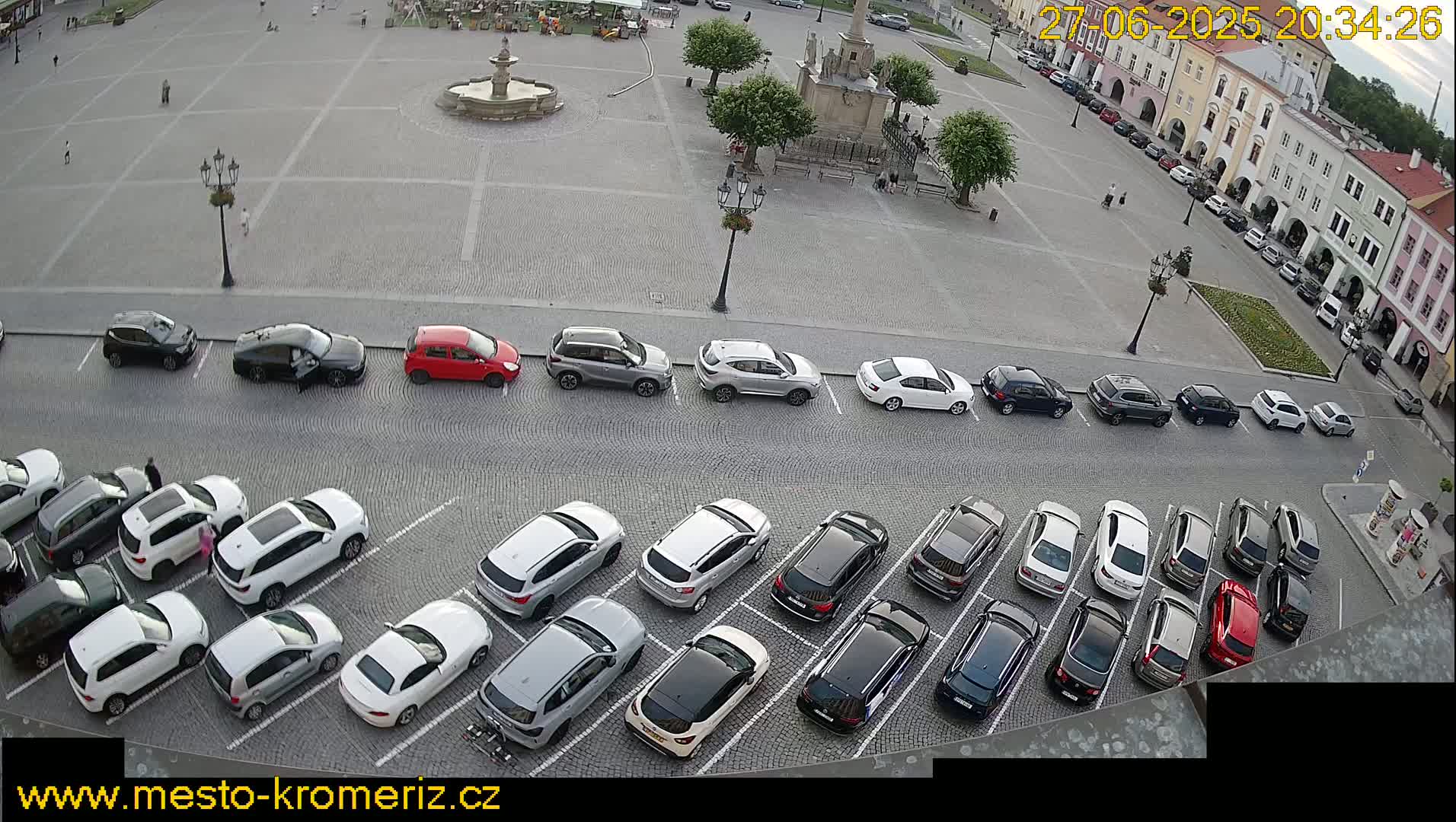 Kroměříž , (Velké náměstí ) Great Square North View Live Cam - Kromeriz, Zlin, Czechia