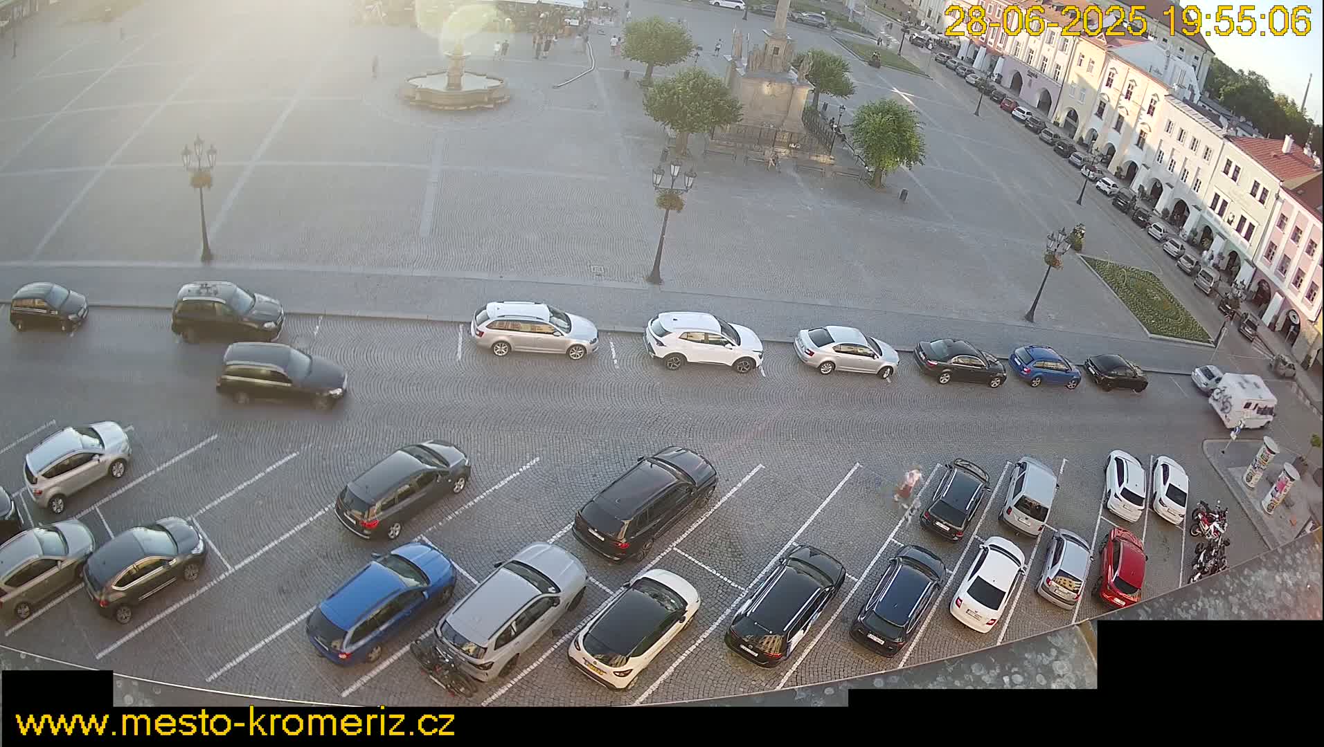 Kroměříž , (Velké náměstí ) Great Square North View Live Cam - Kromeriz, Zlin, Czechia