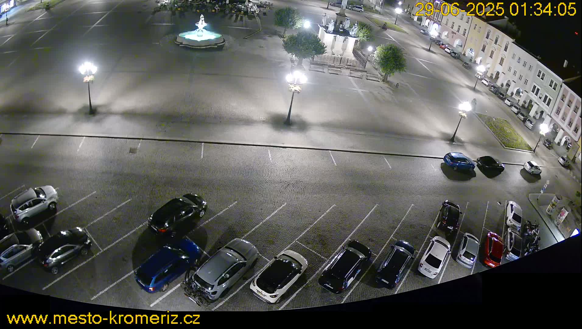 Kroměříž , (Velké náměstí ) Great Square North View Live Cam - Kromeriz, Zlin, Czechia