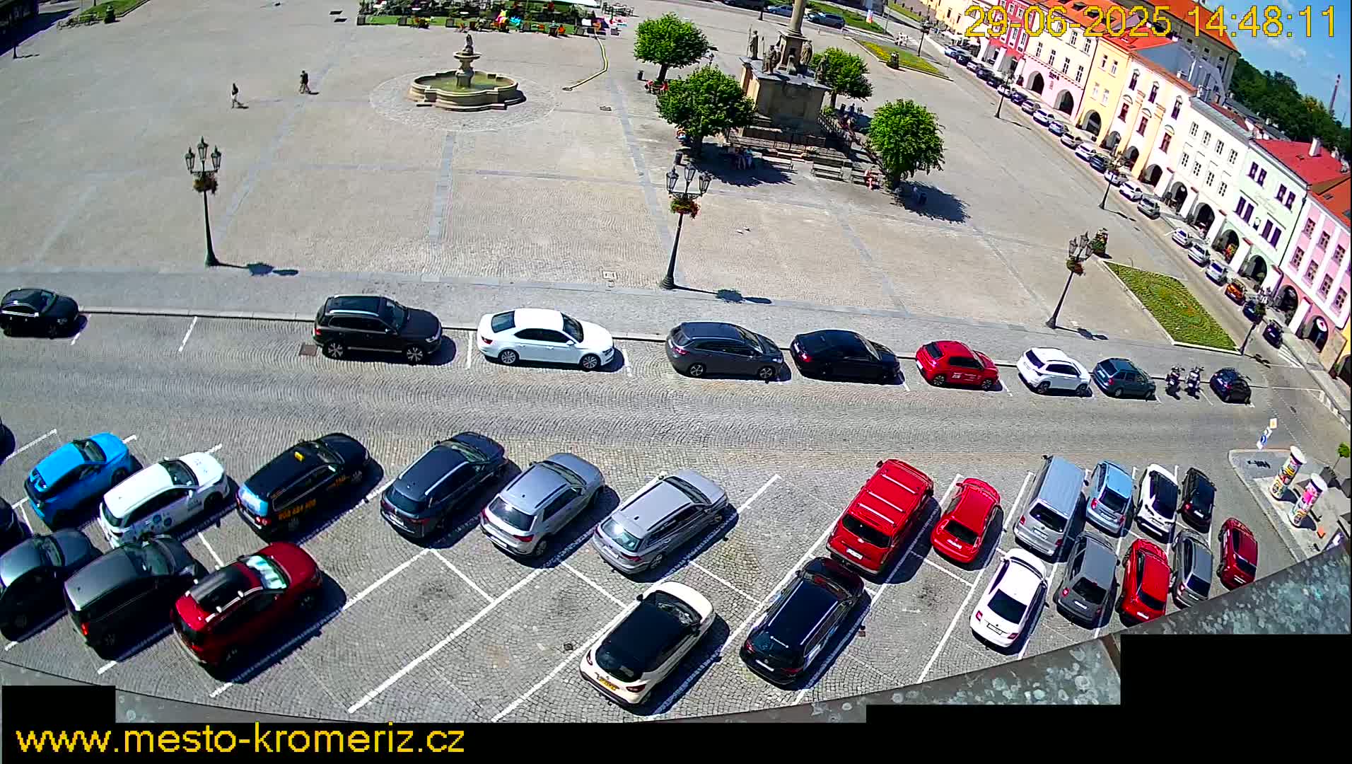 Kroměříž , (Velké náměstí ) Great Square North View Live Cam - Kromeriz, Zlin, Czechia