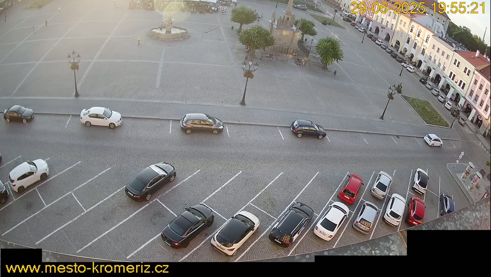 Kroměříž , (Velké náměstí ) Great Square North View Live Cam - Kromeriz, Zlin, Czechia