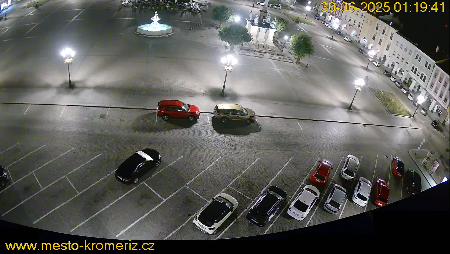 Kroměříž , (Velké náměstí ) Great Square North View Live Cam - Kromeriz, Zlin, Czechia