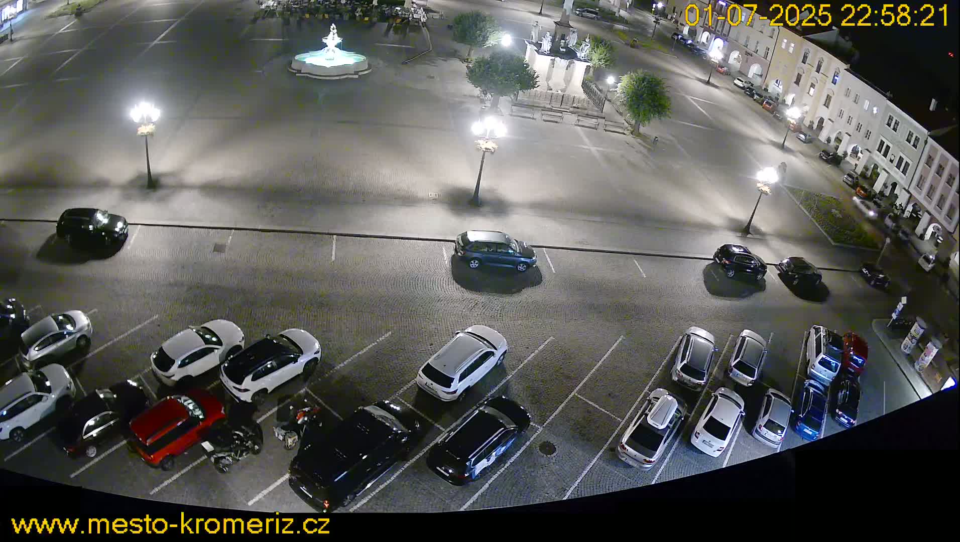 Kroměříž , (Velké náměstí ) Great Square North View Live Cam - Kromeriz, Zlin, Czechia