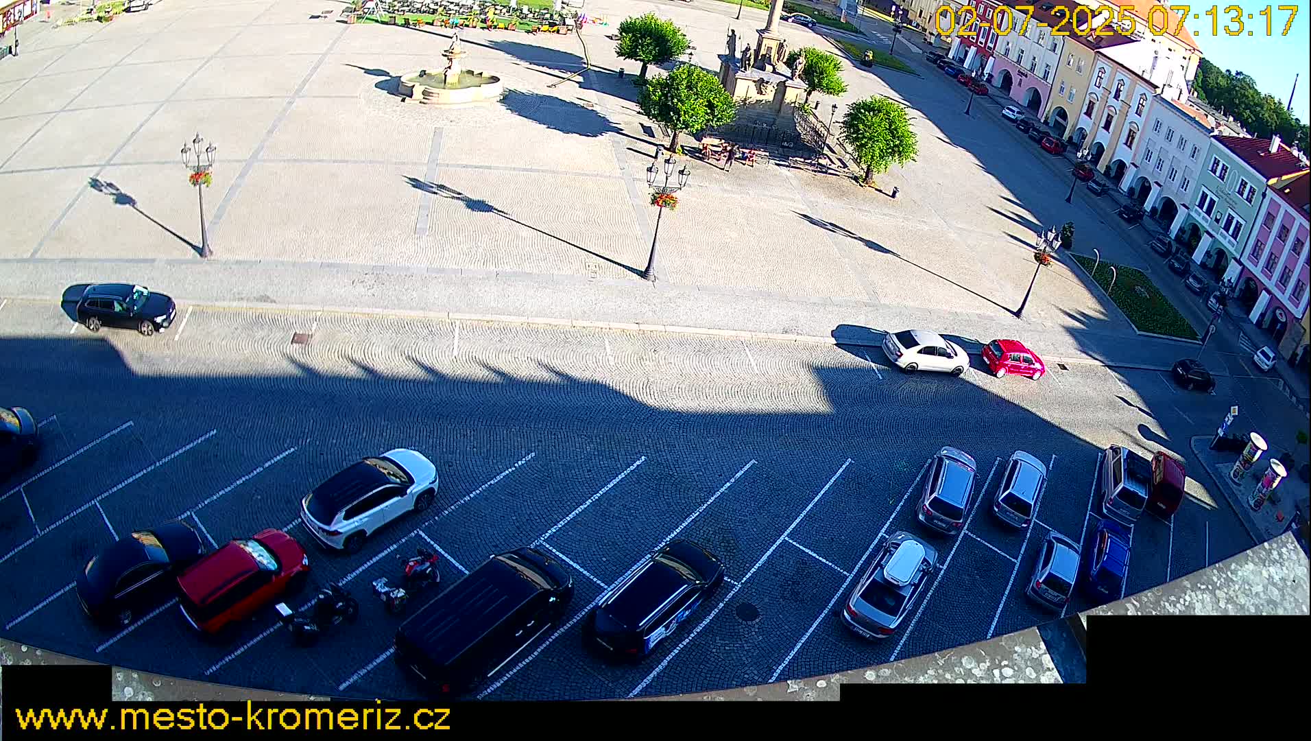 Kroměříž , (Velké náměstí ) Great Square North View Live Cam - Kromeriz, Zlin, Czechia