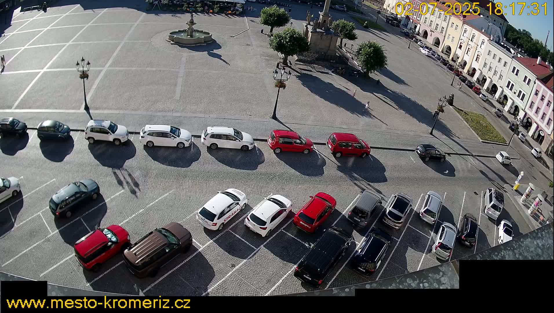 Kroměříž , (Velké náměstí ) Great Square North View Live Cam - Kromeriz, Zlin, Czechia