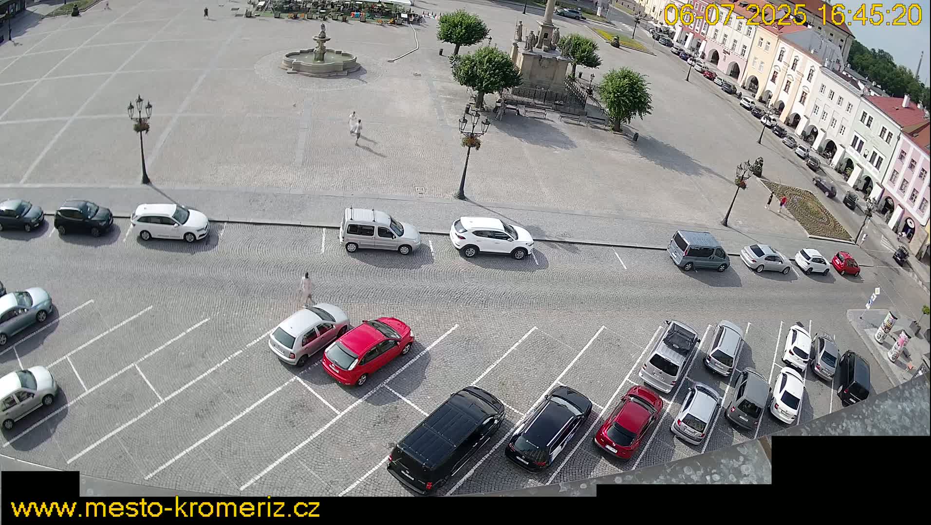 Kroměříž , (Velké náměstí ) Great Square North View Live Cam - Kromeriz, Zlin, Czechia