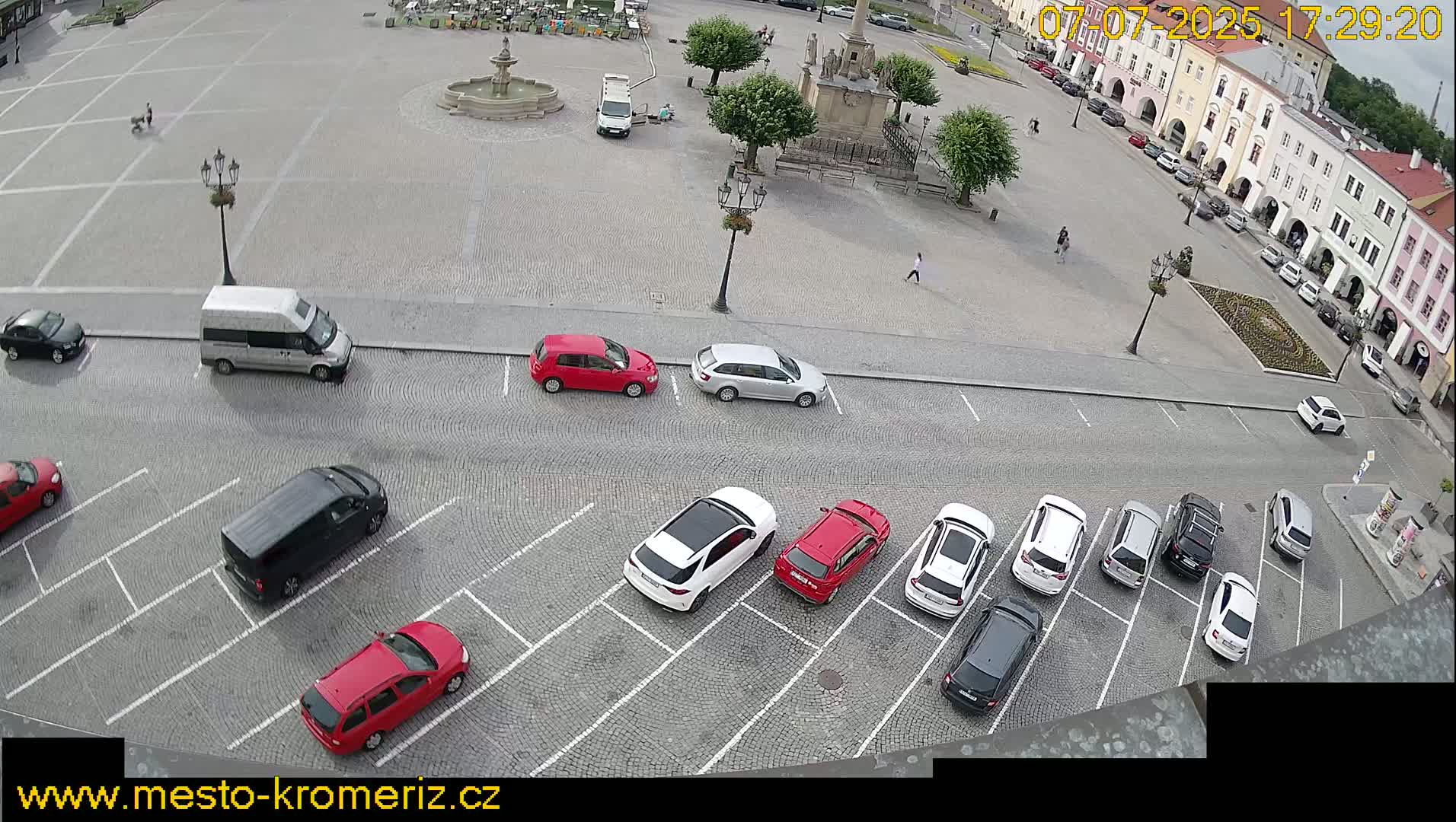 Kroměříž , (Velké náměstí ) Great Square North View Live Cam - Kromeriz, Zlin, Czechia