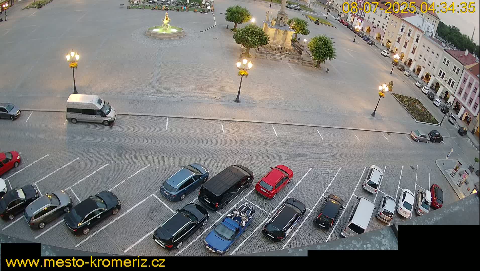 Kroměříž , (Velké náměstí ) Great Square North View Live Cam - Kromeriz, Zlin, Czechia
