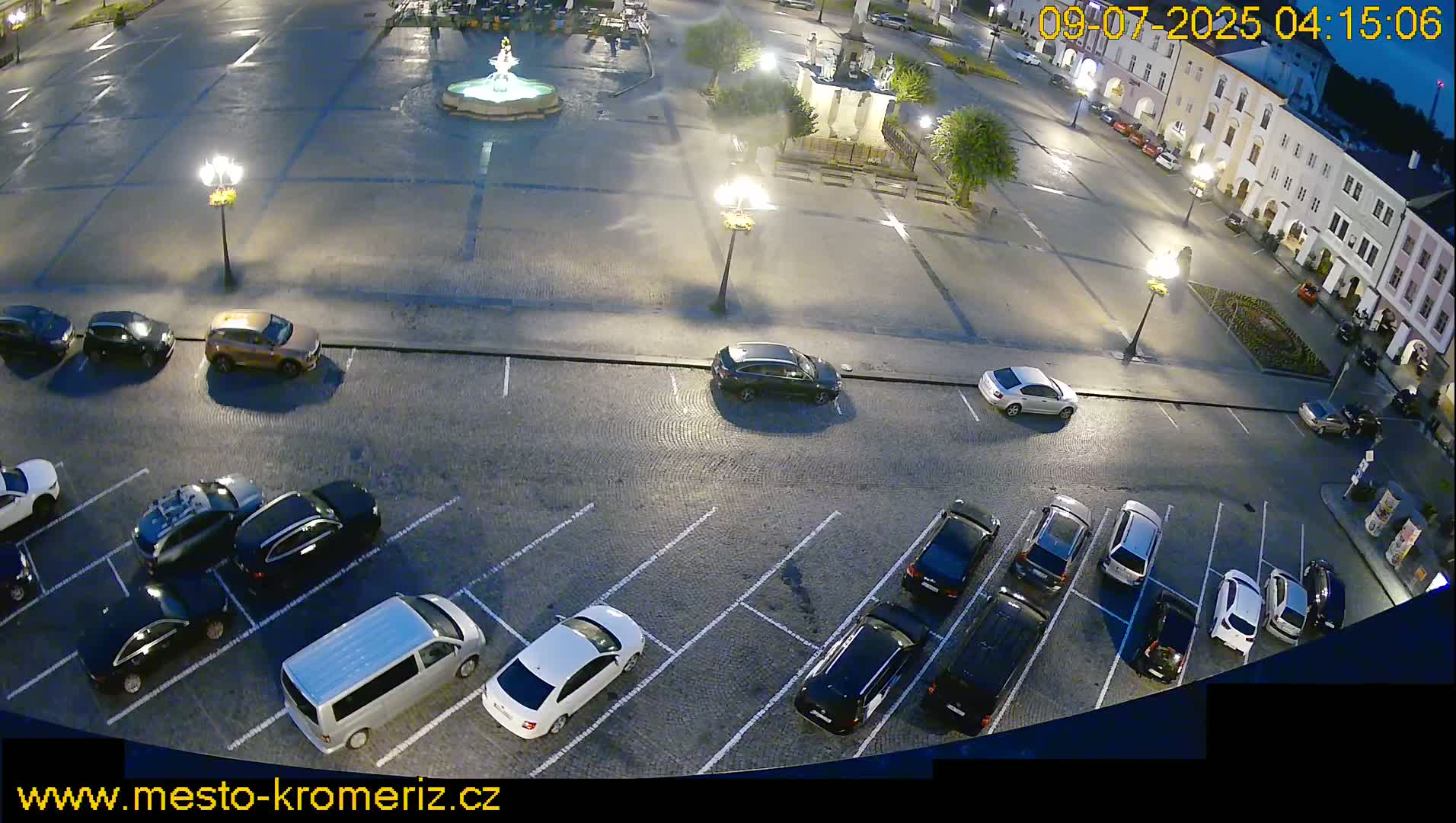 Kroměříž , (Velké náměstí ) Great Square North View Live Cam - Kromeriz, Zlin, Czechia