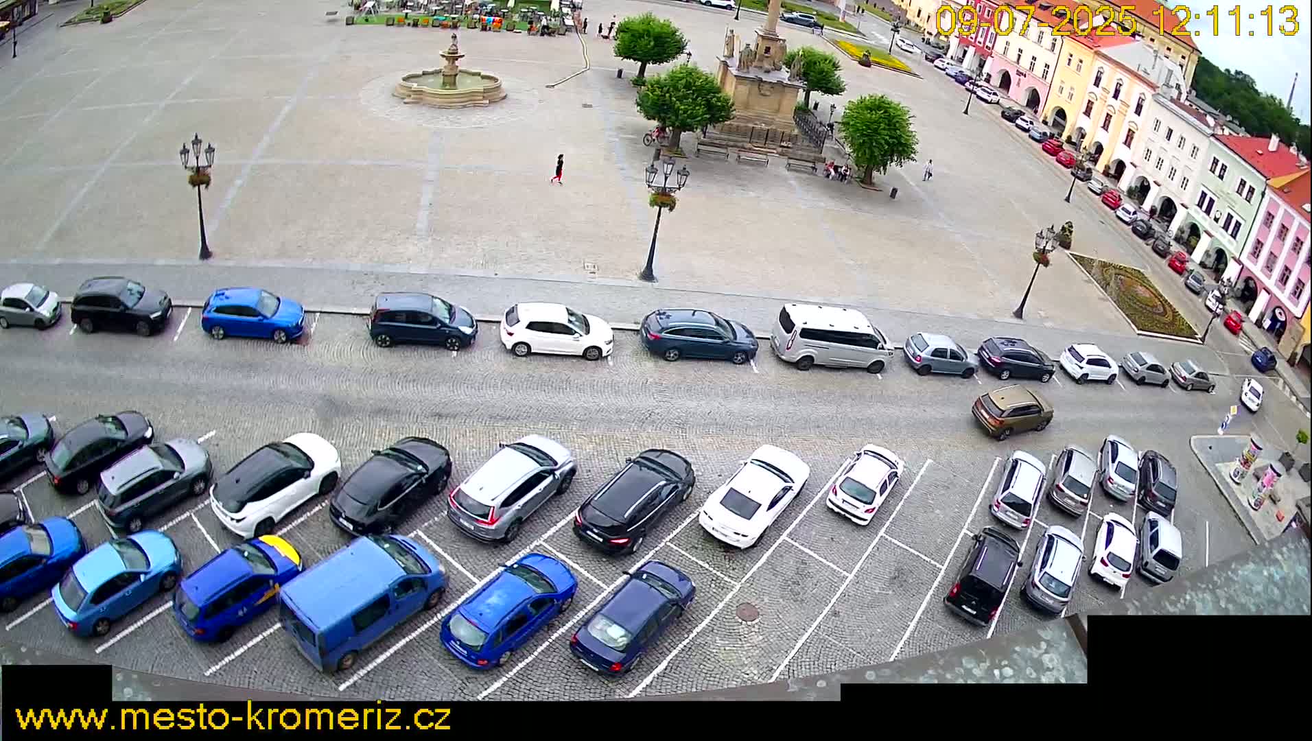 Kroměříž , (Velké náměstí ) Great Square North View Live Cam - Kromeriz, Zlin, Czechia