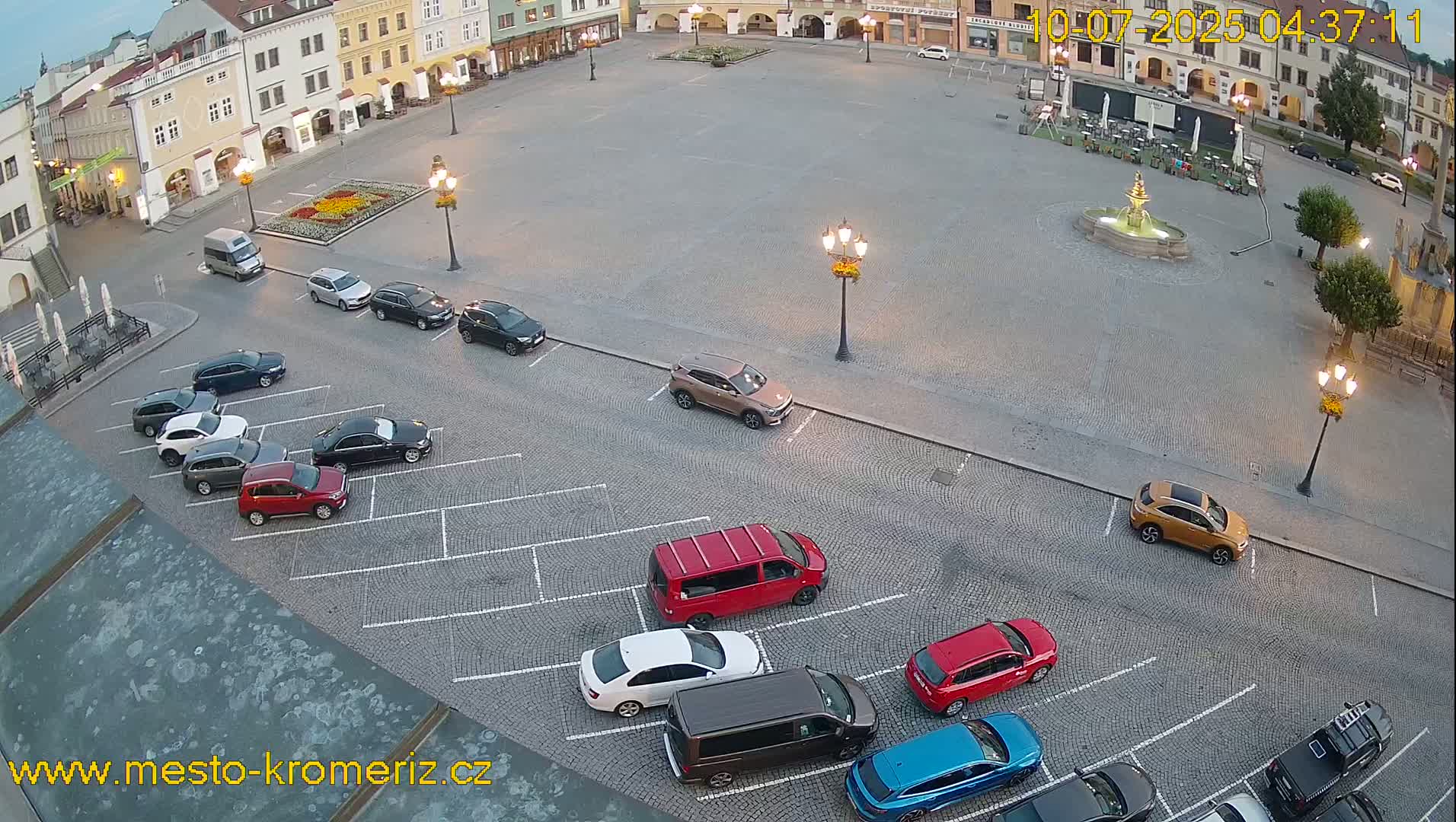 Kroměříž , (Velké náměstí ) Great Square North View Live Cam - Kromeriz, Zlin, Czechia