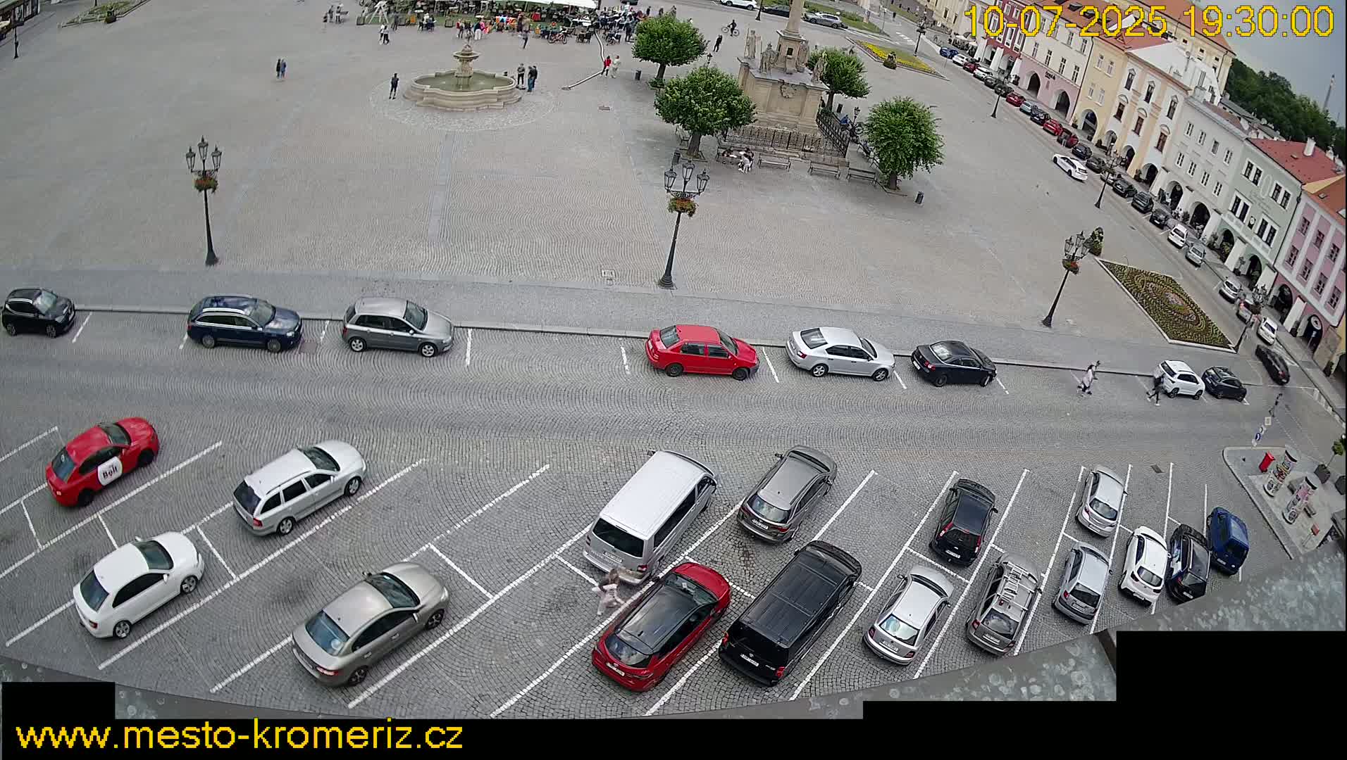 Kroměříž , (Velké náměstí ) Great Square North View Live Cam - Kromeriz, Zlin, Czechia