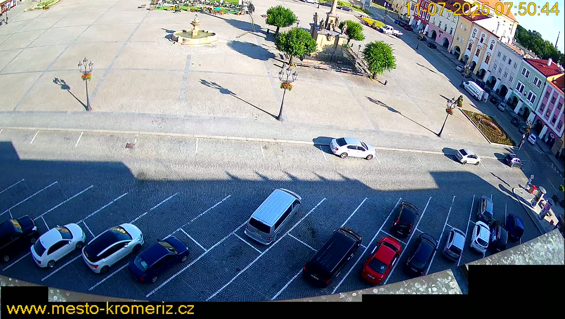 Kroměříž , (Velké náměstí ) Great Square North View Live Cam - Kromeriz, Zlin, Czechia