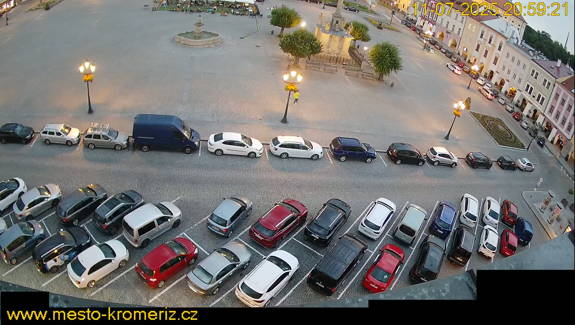 Kroměříž , (Velké náměstí ) Great Square North View Live Cam - Kromeriz, Zlin, Czechia
