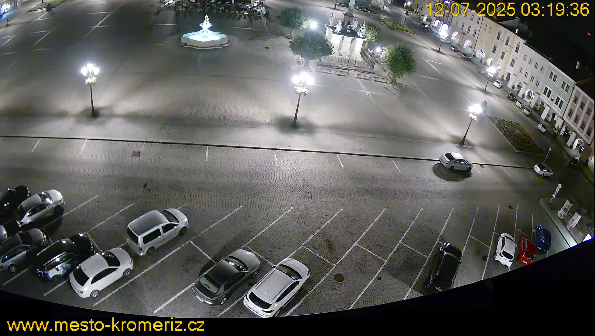 Kroměříž , (Velké náměstí ) Great Square North View Live Cam - Kromeriz, Zlin, Czechia