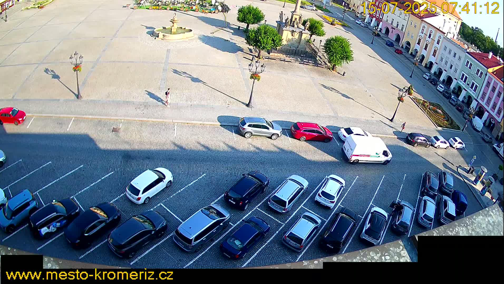 Kroměříž , (Velké náměstí ) Great Square North View Live Cam - Kromeriz, Zlin, Czechia