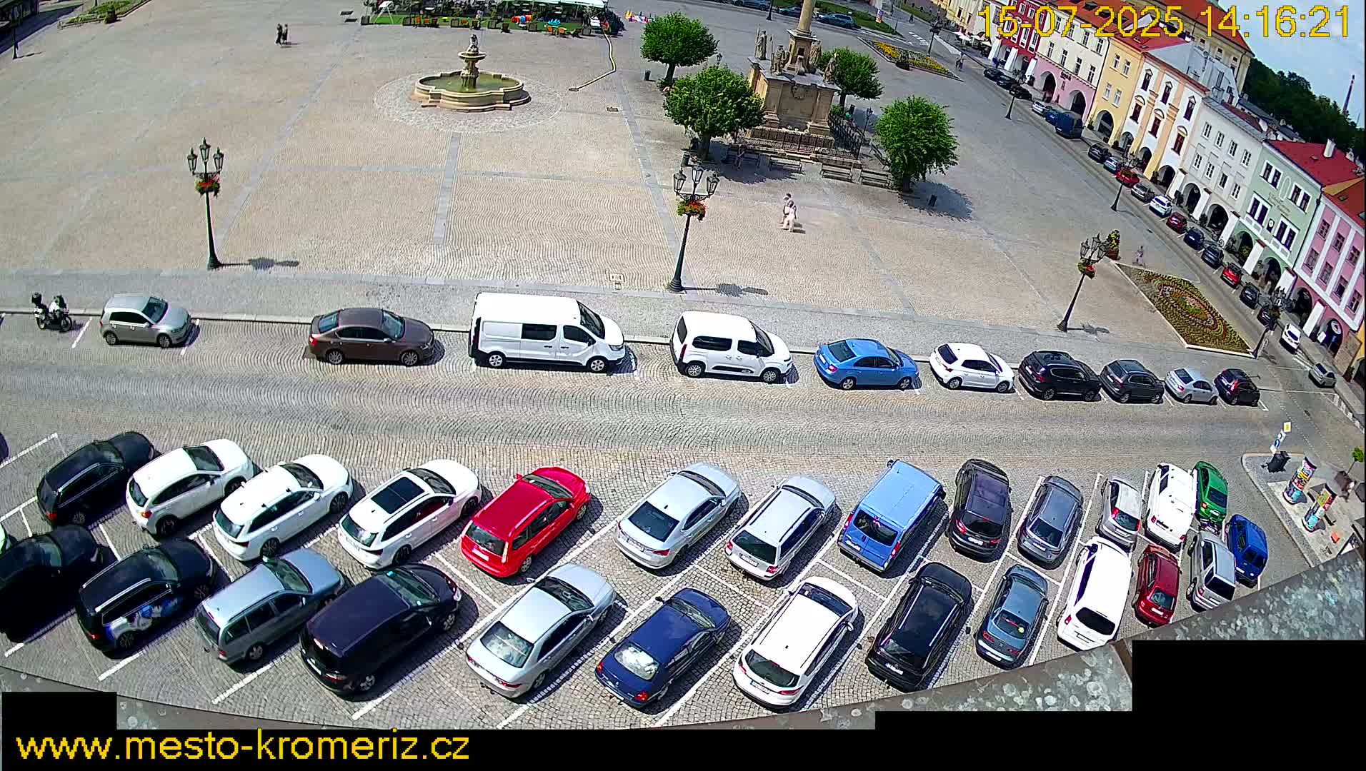 Kroměříž , (Velké náměstí ) Great Square North View Live Cam - Kromeriz, Zlin, Czechia
