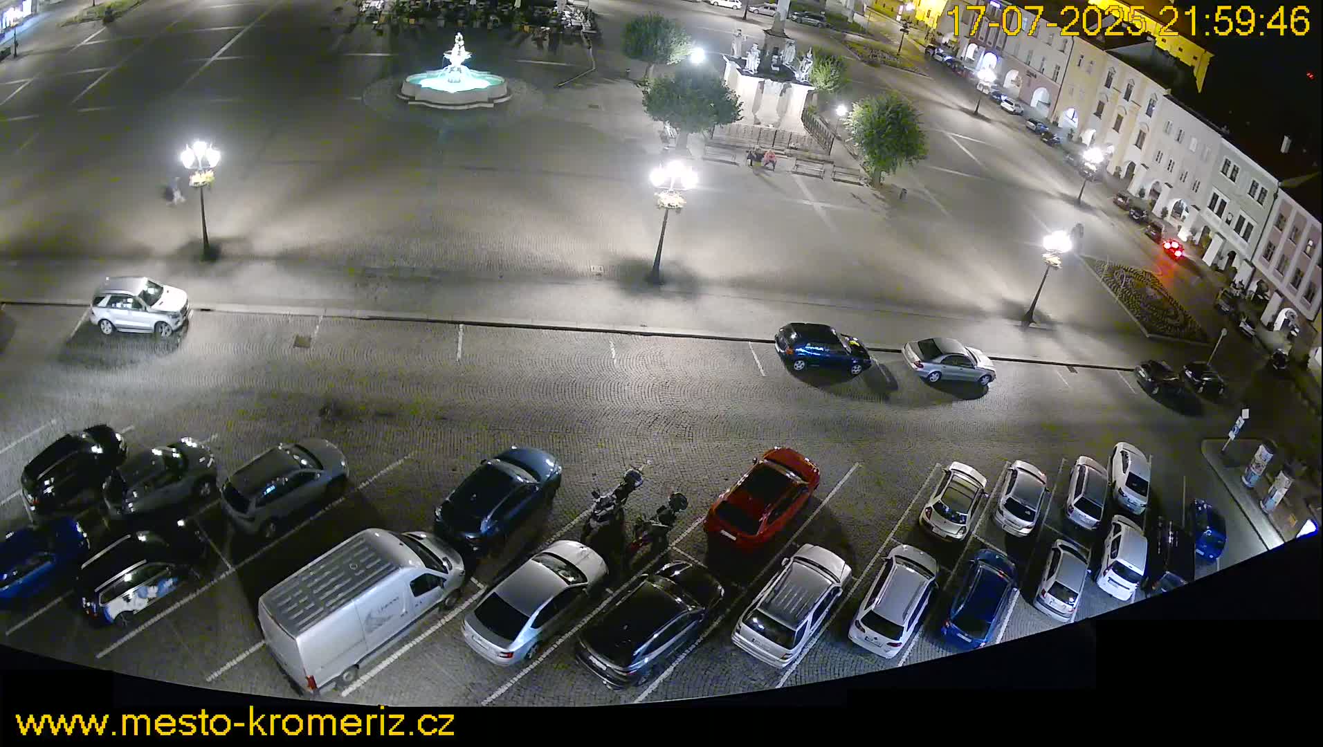 Kroměříž , (Velké náměstí ) Great Square North View Live Cam - Kromeriz, Zlin, Czechia