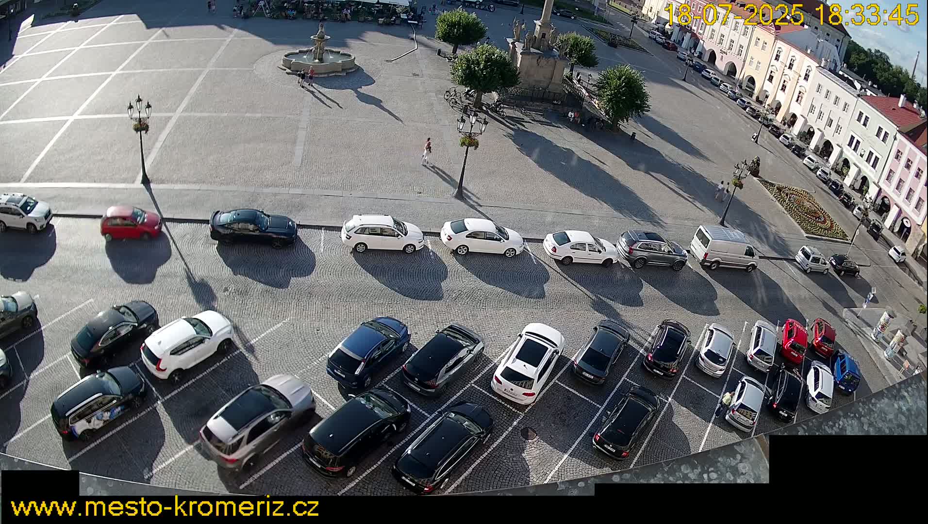 Kroměříž , (Velké náměstí ) Great Square North View Live Cam - Kromeriz, Zlin, Czechia