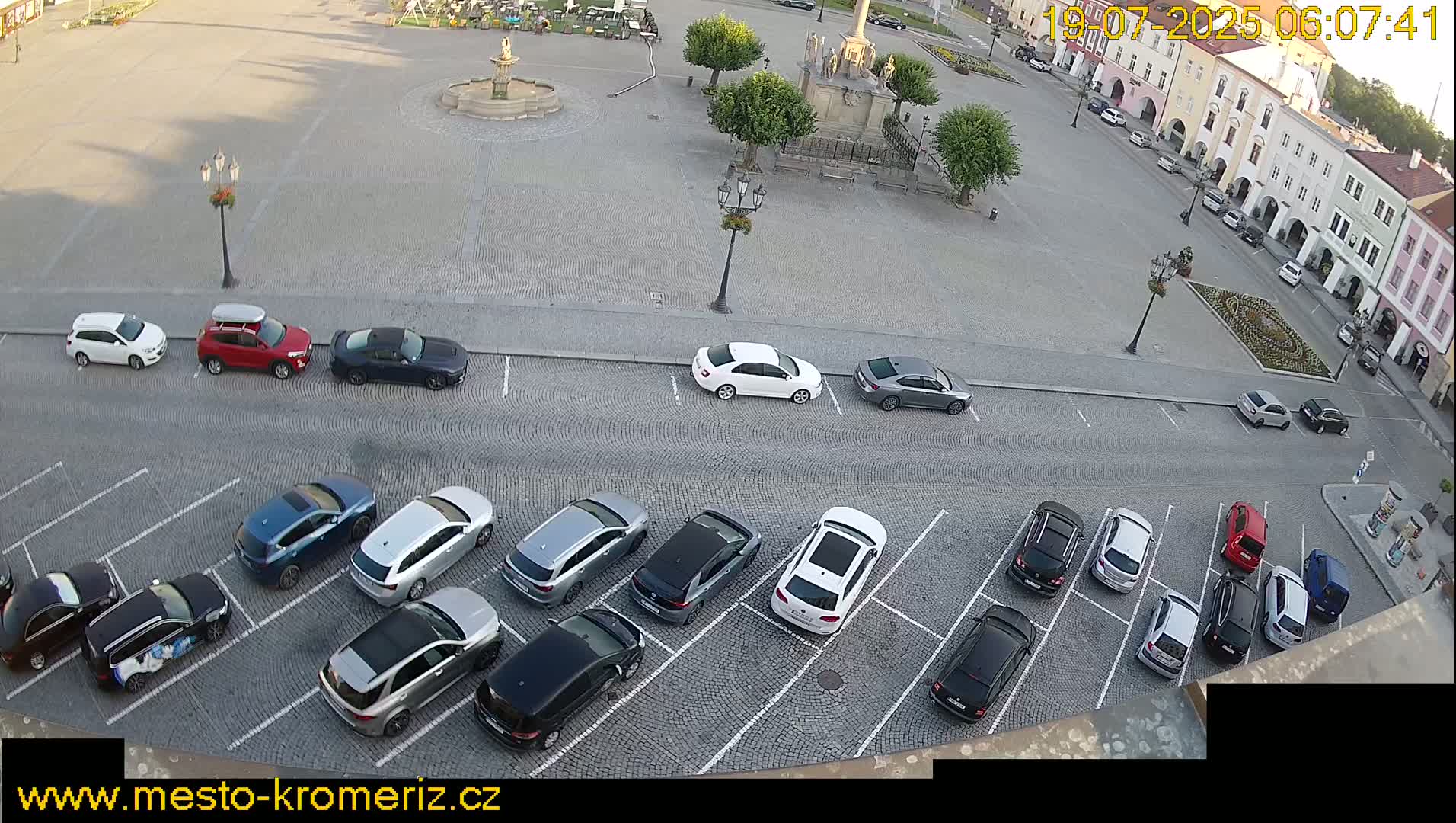 Kroměříž , (Velké náměstí ) Great Square North View Live Cam - Kromeriz, Zlin, Czechia
